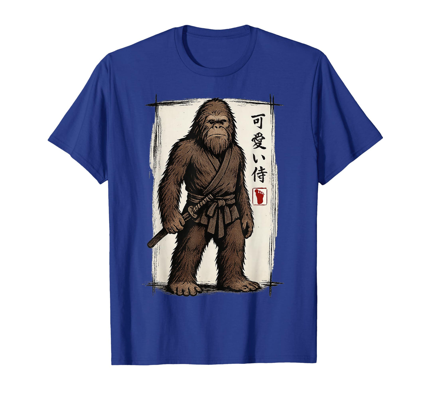 Samurai Bigfoot Japanese Art Anime Funny Gifts Men Women Kid T-Shirt