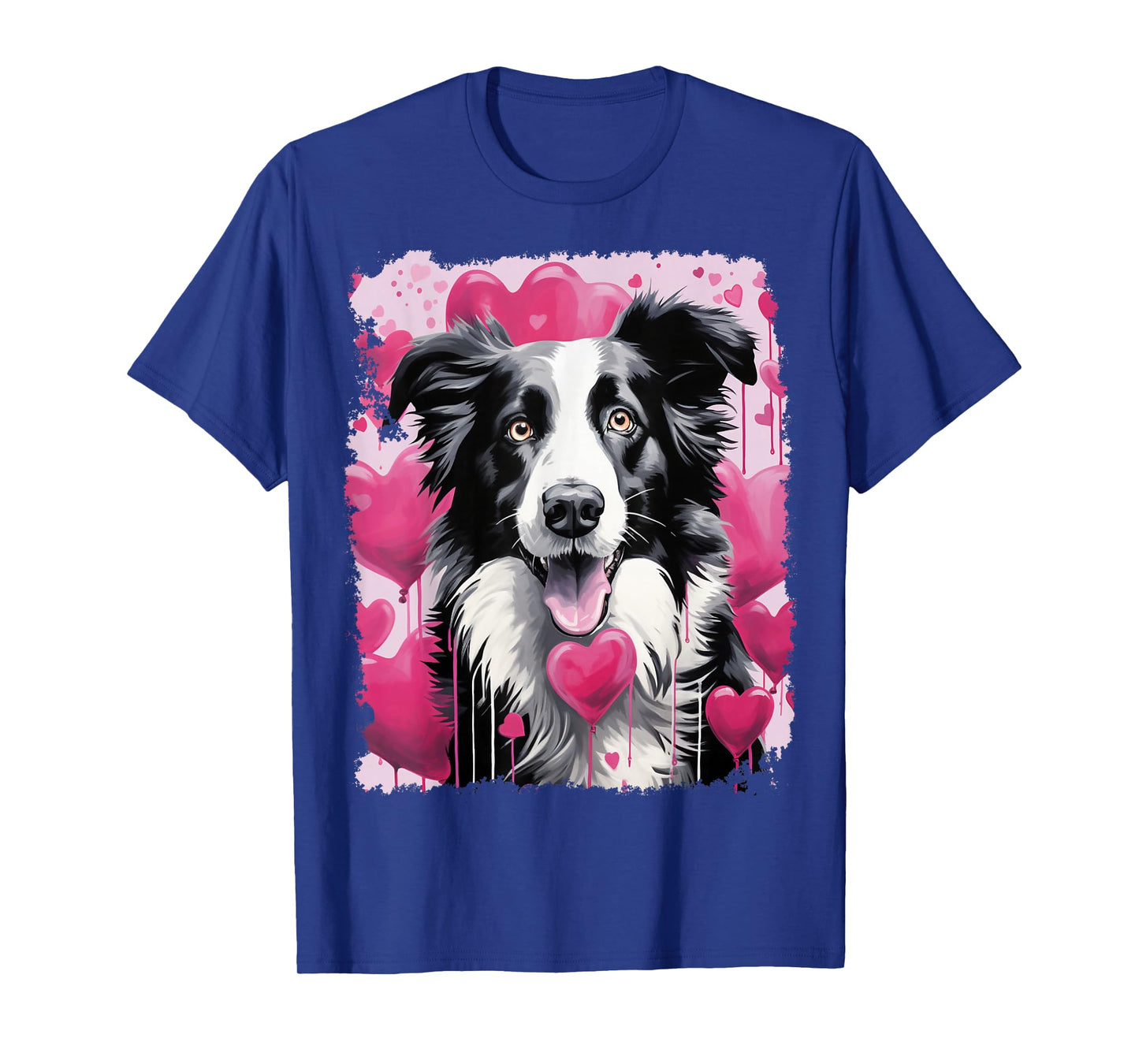 Pop Art Dog Cute Border Collie T-Shirt