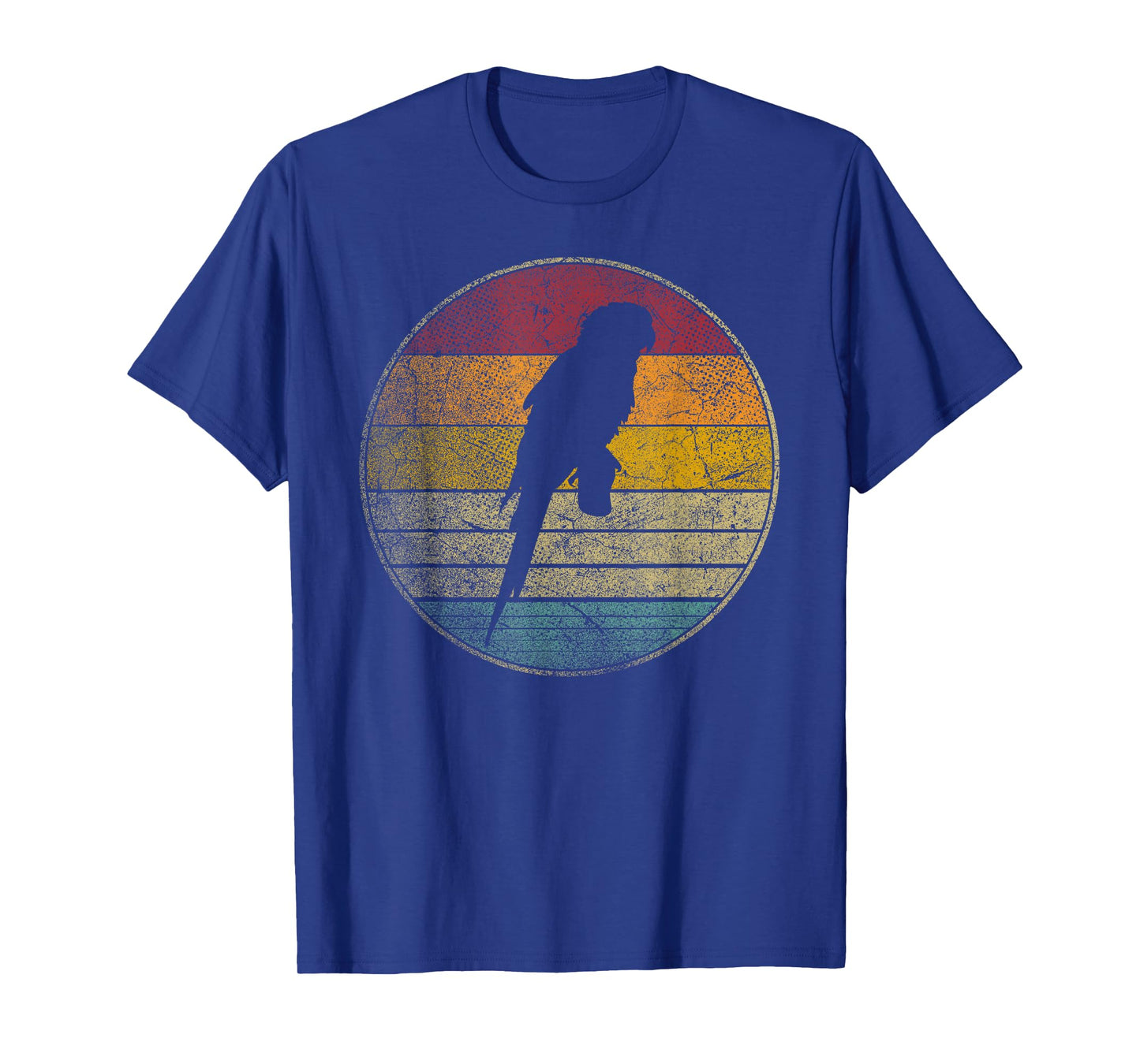 Parrot Bird Vintage Distressed Retro Style Silhouette 70s T-Shirt