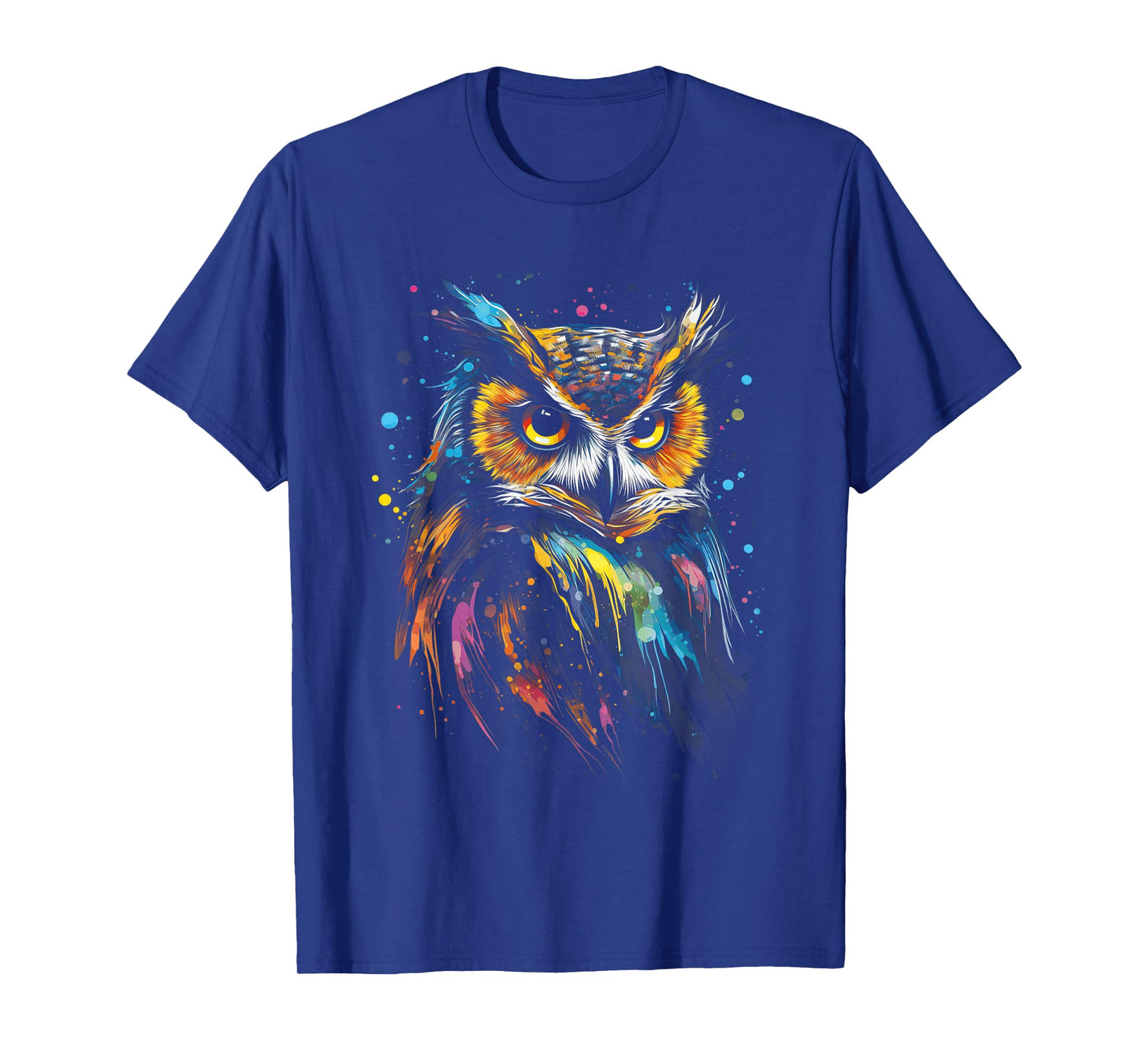 Artwork Fantasy Women's Owl Bird T-Shirt, Black, Small