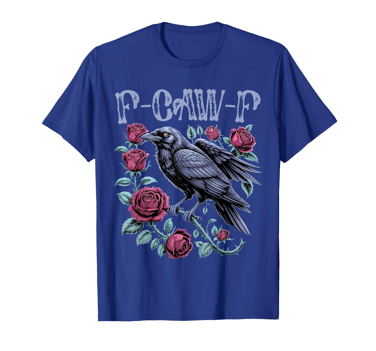 F-Caw-F Black Crow Black Bird Retro Vintage F-Caw-F T-Shirt