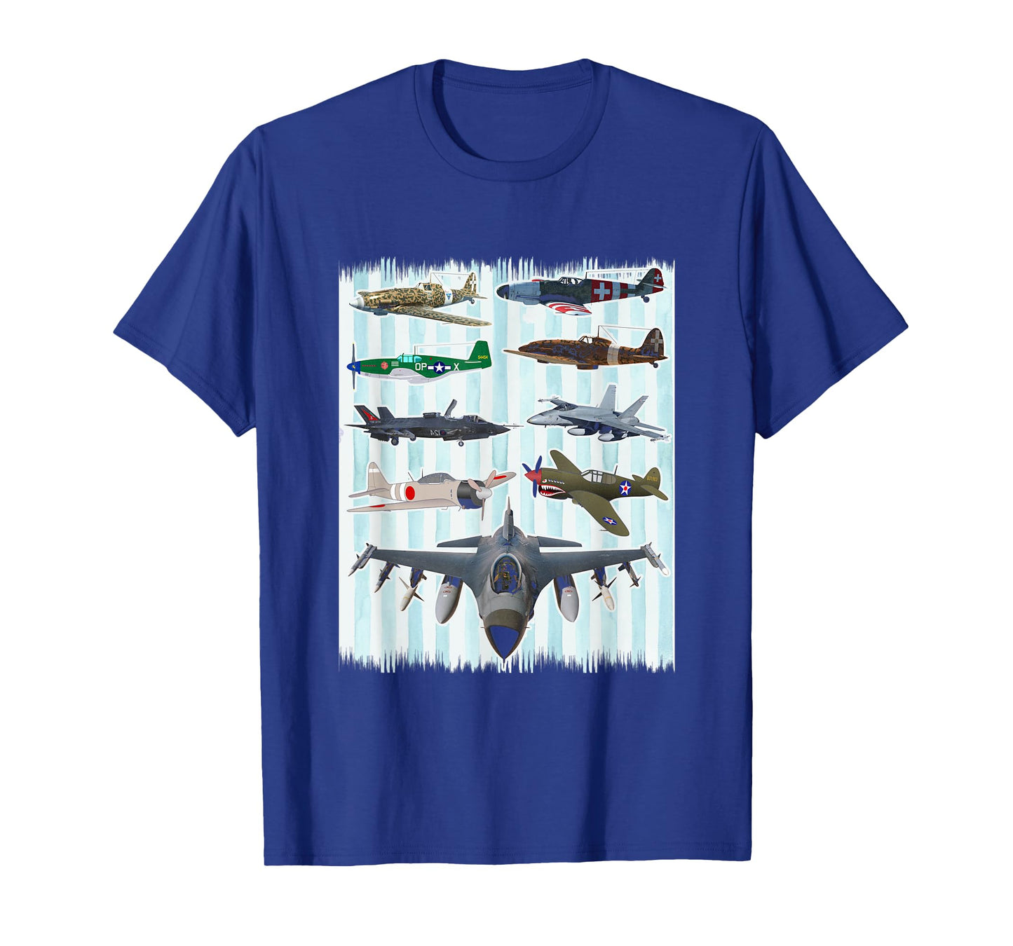 WW2 Planes Warbirds P51 Mustang Spitfire Messerschmitt T-Shirt