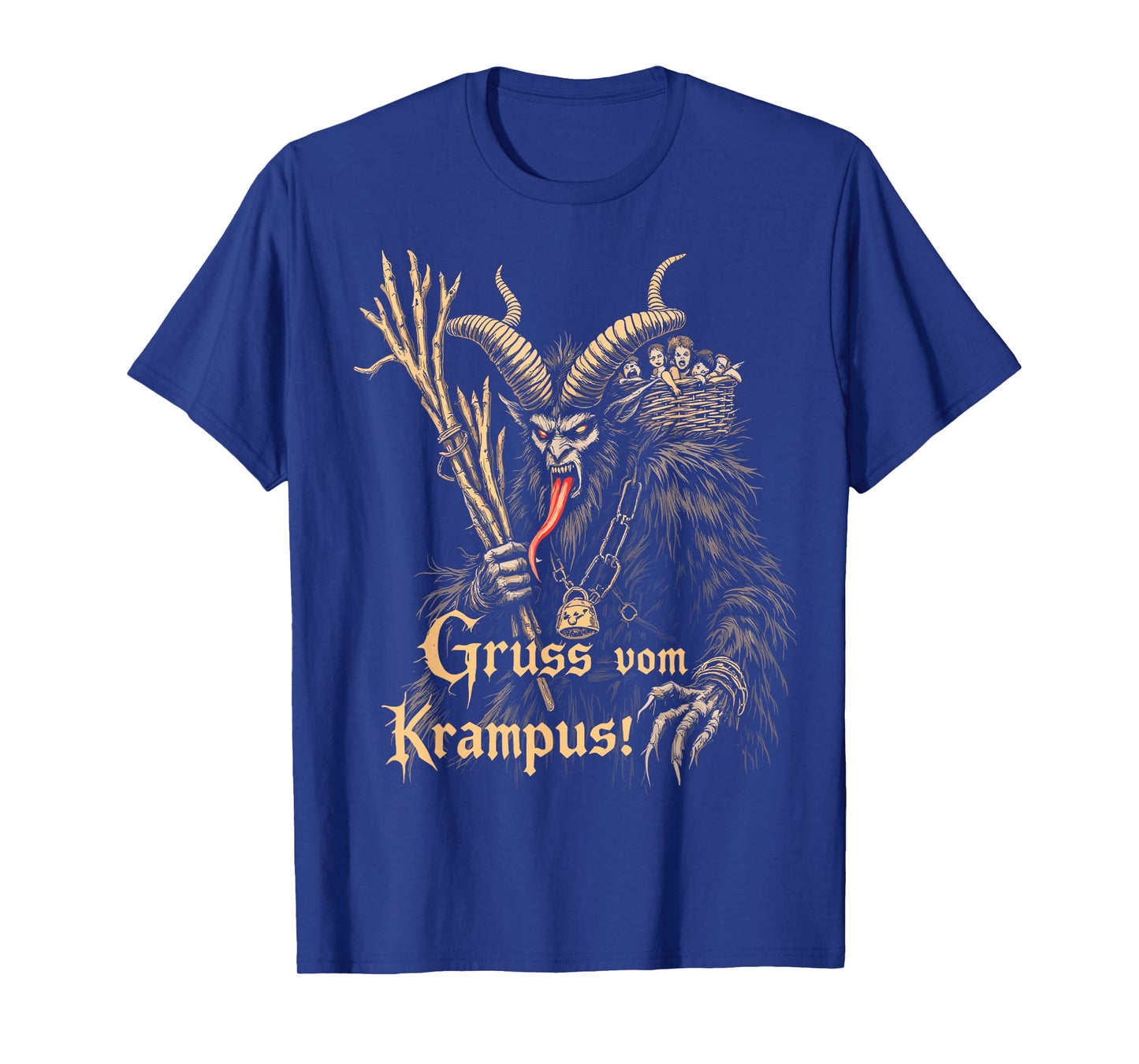 Gruss Vom Krampus Christmas Eve Naughty Kids Xmas Party T-Shirt