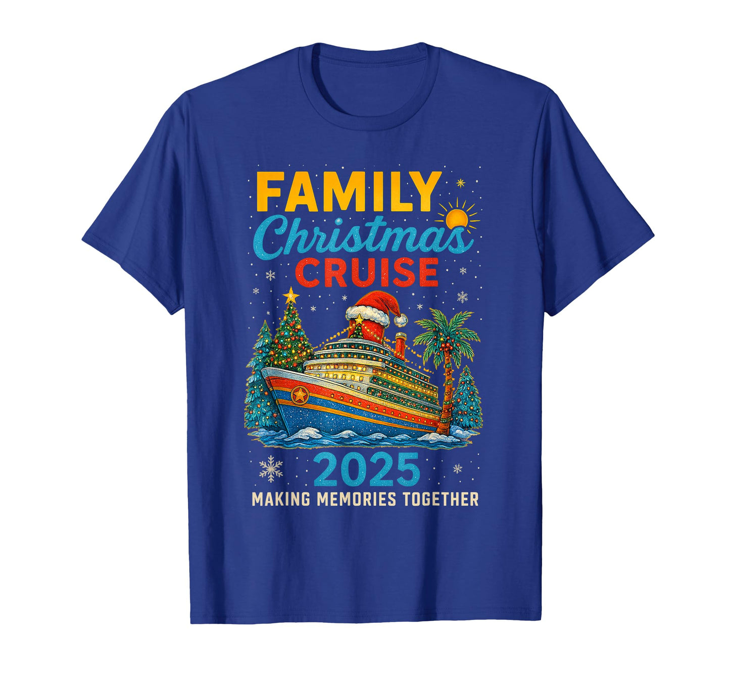 Family Christmas Cruise 2025 Matching Family Cruise Holiday T-Shirt