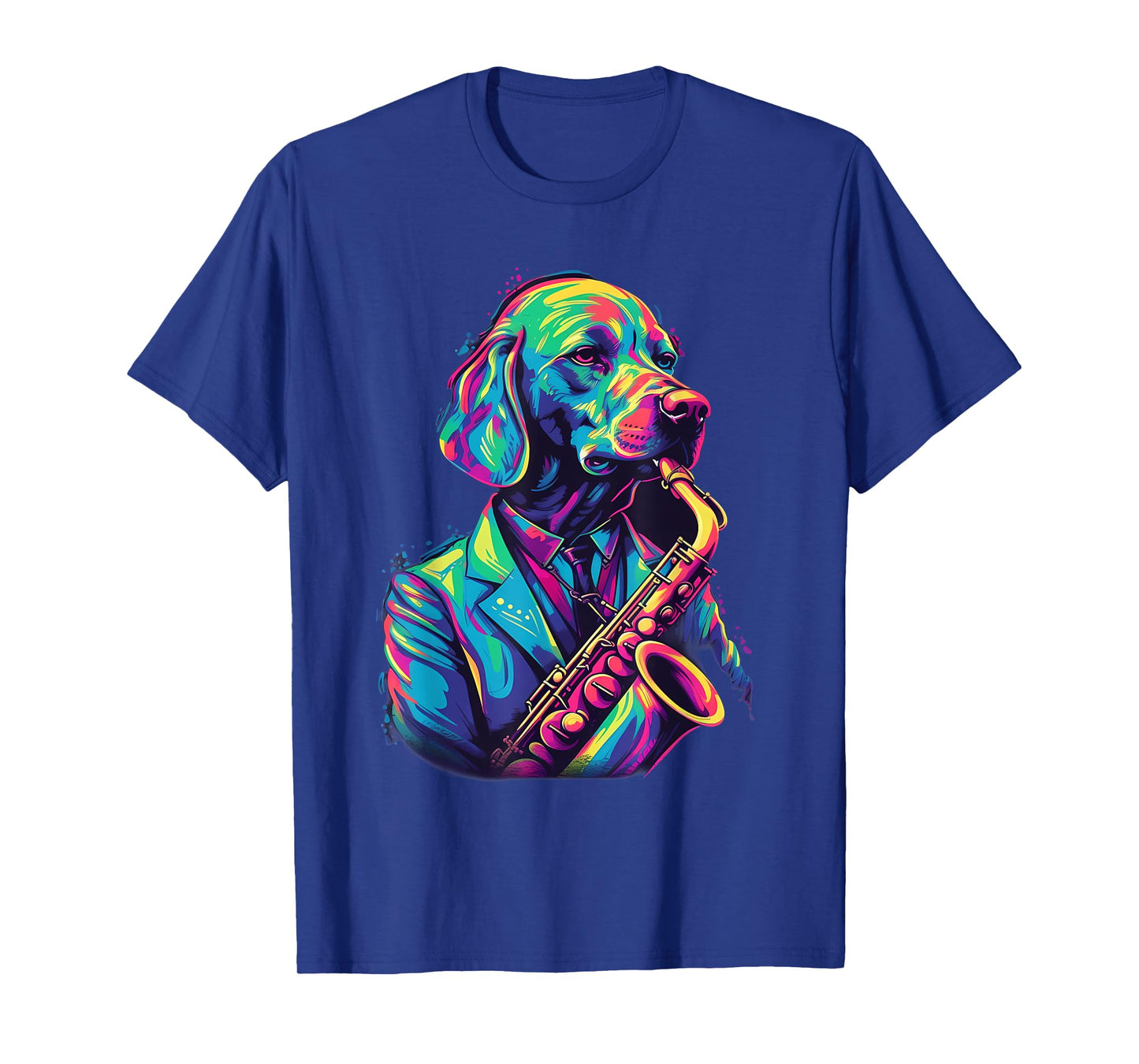 Jazz Musician Labrador Retriever Dog Saxophone T-Shirt