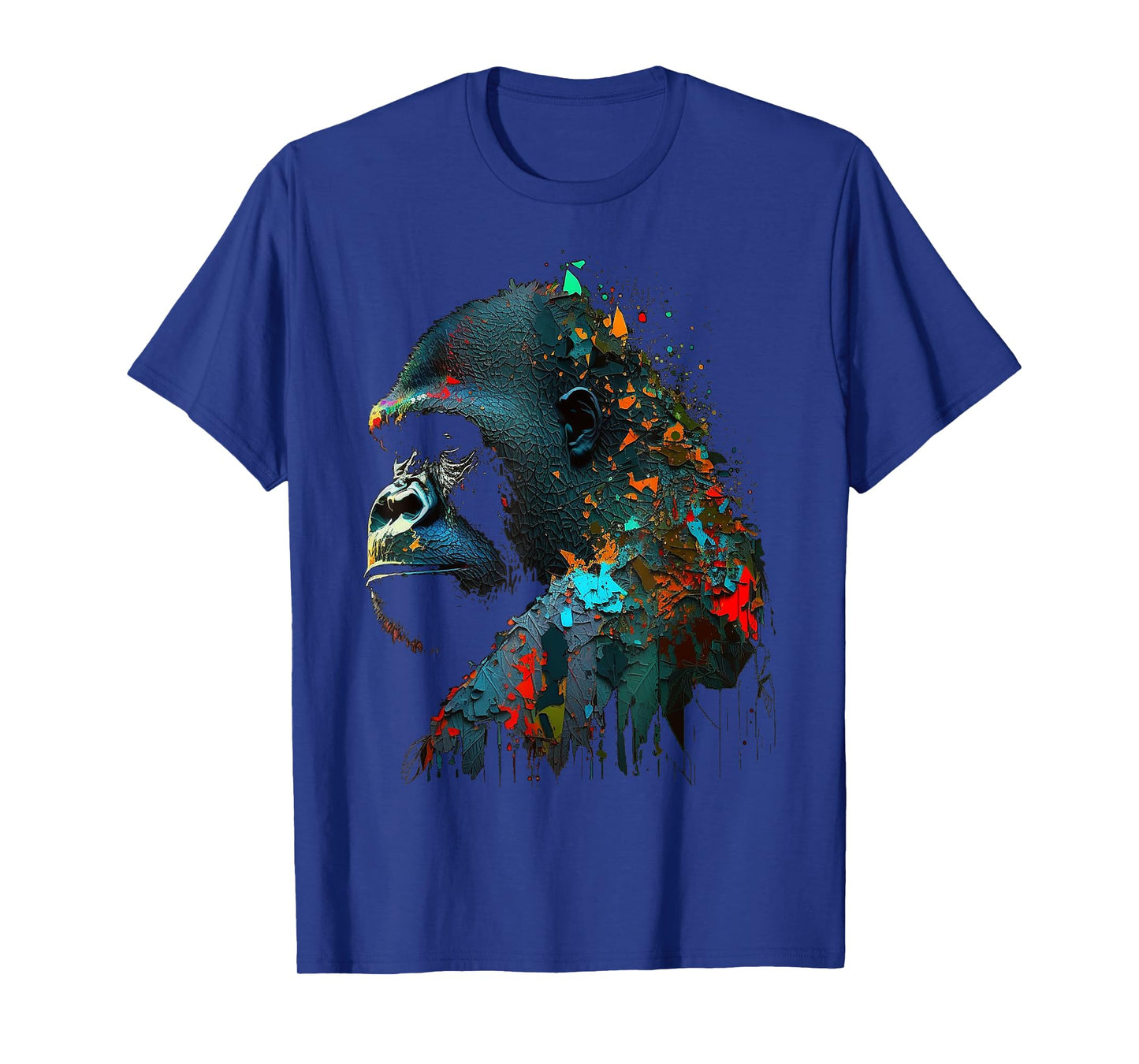 Gorilla Colourful Monkey Art Animal T-Shirt