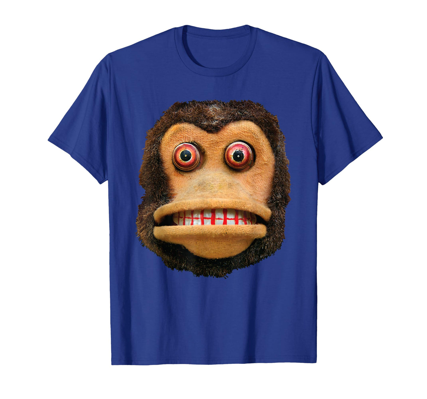 Big Buggy Eyed Monkey Face Cymbal Playing Toy Animal T-Shirt