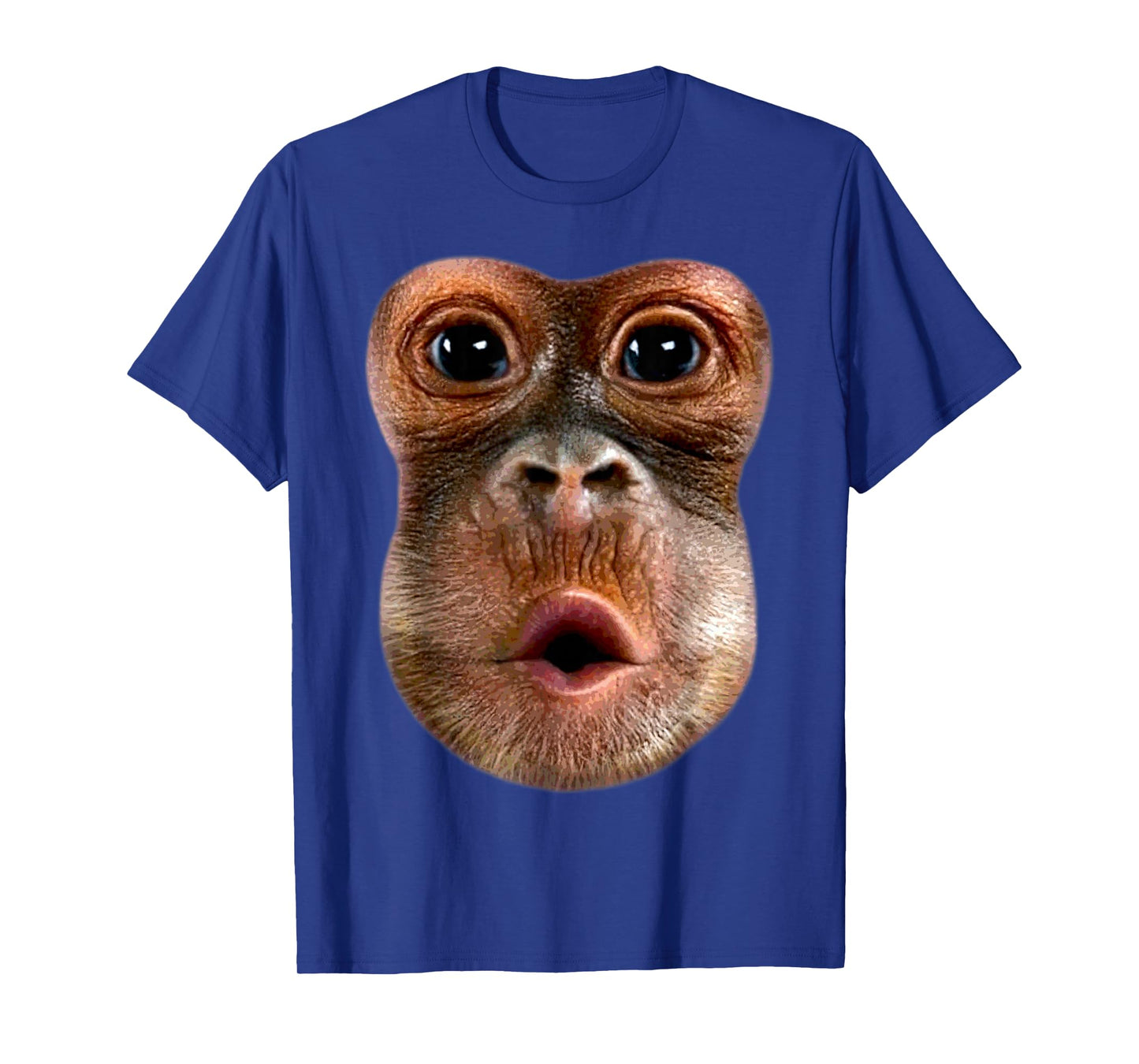 Monkey Stomach Blow Face Funny Meme Halloween Costume T-Shirt