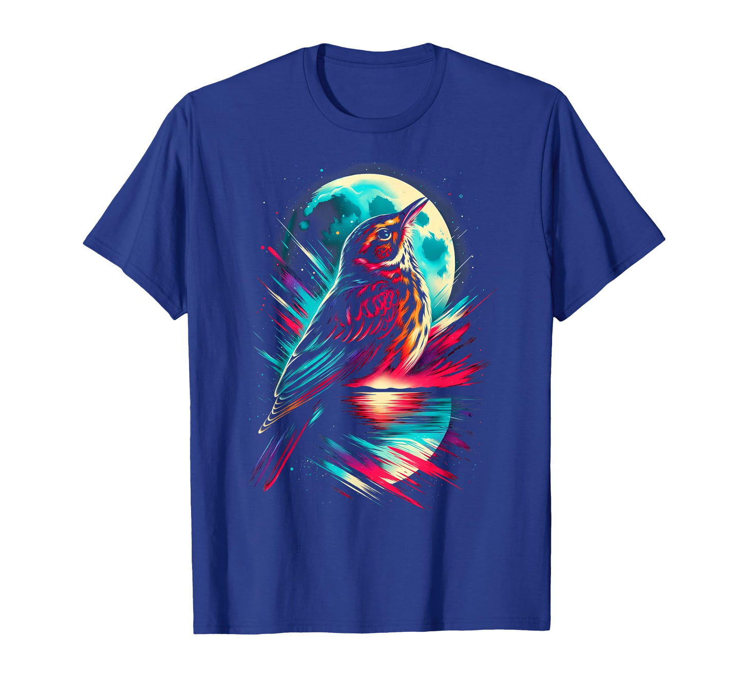 Colorful Lark Bird Spirit Animal Cool Illustration T-Shirt