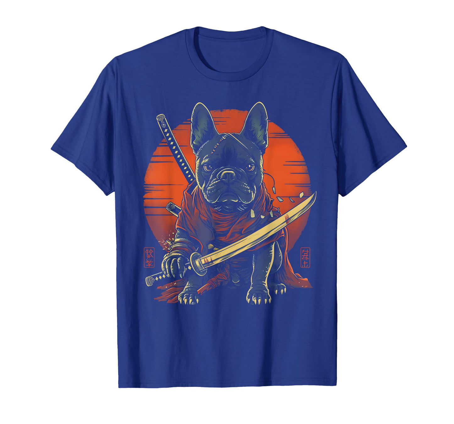 French Bulldog Dad Cute Japanese Anime Stuff Samurai Ninja T-Shirt for Men Women Kids
