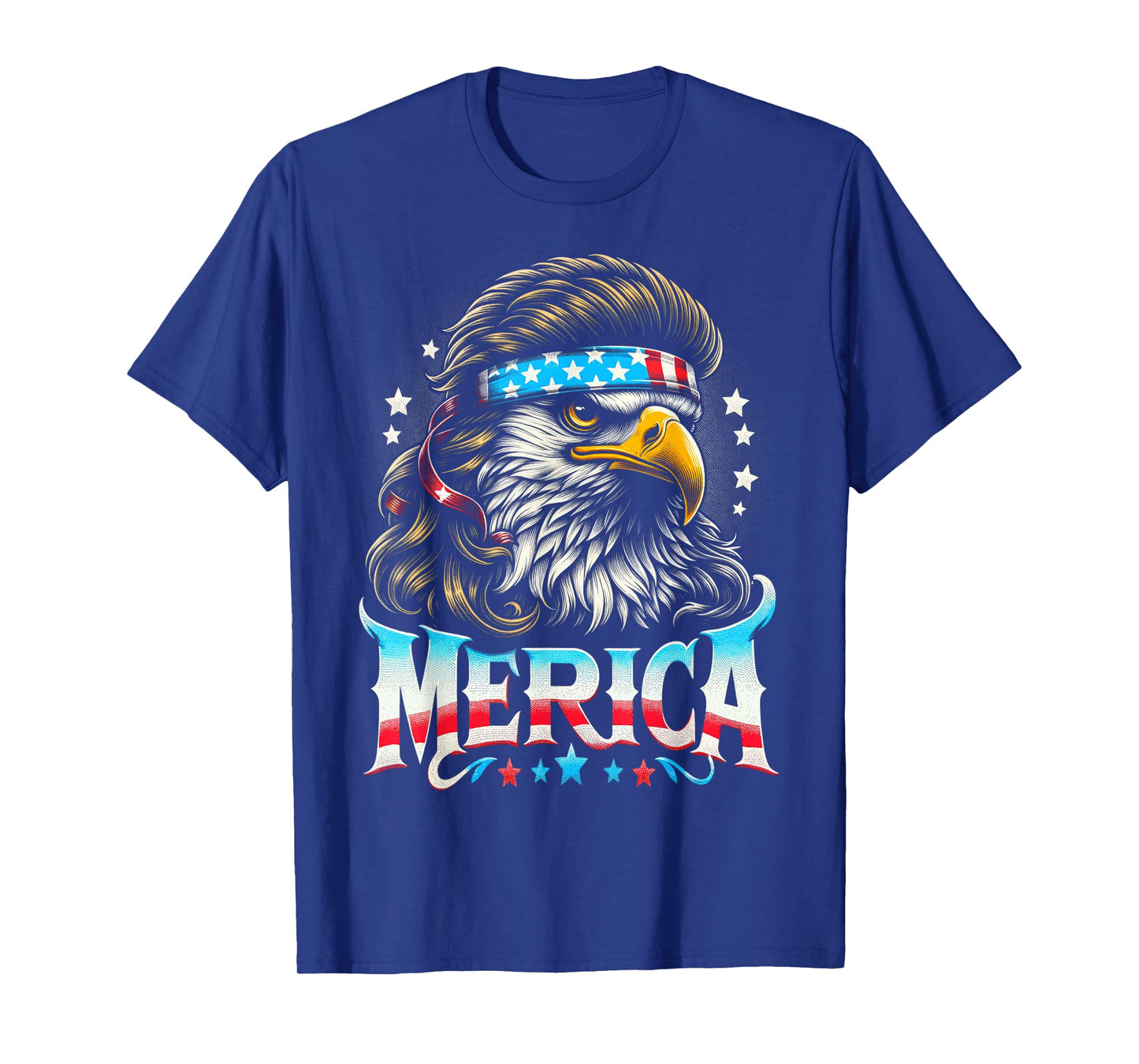 4th of July Patriotic Funny Eagle July 4th USA Merica Women Kids Men T-Shirt