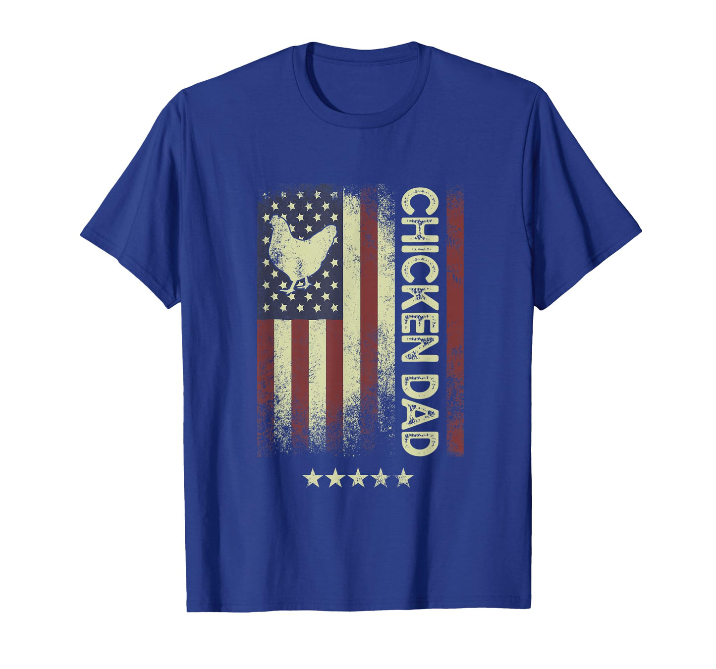 USA American Flag - Chicken Dad T-Shirt