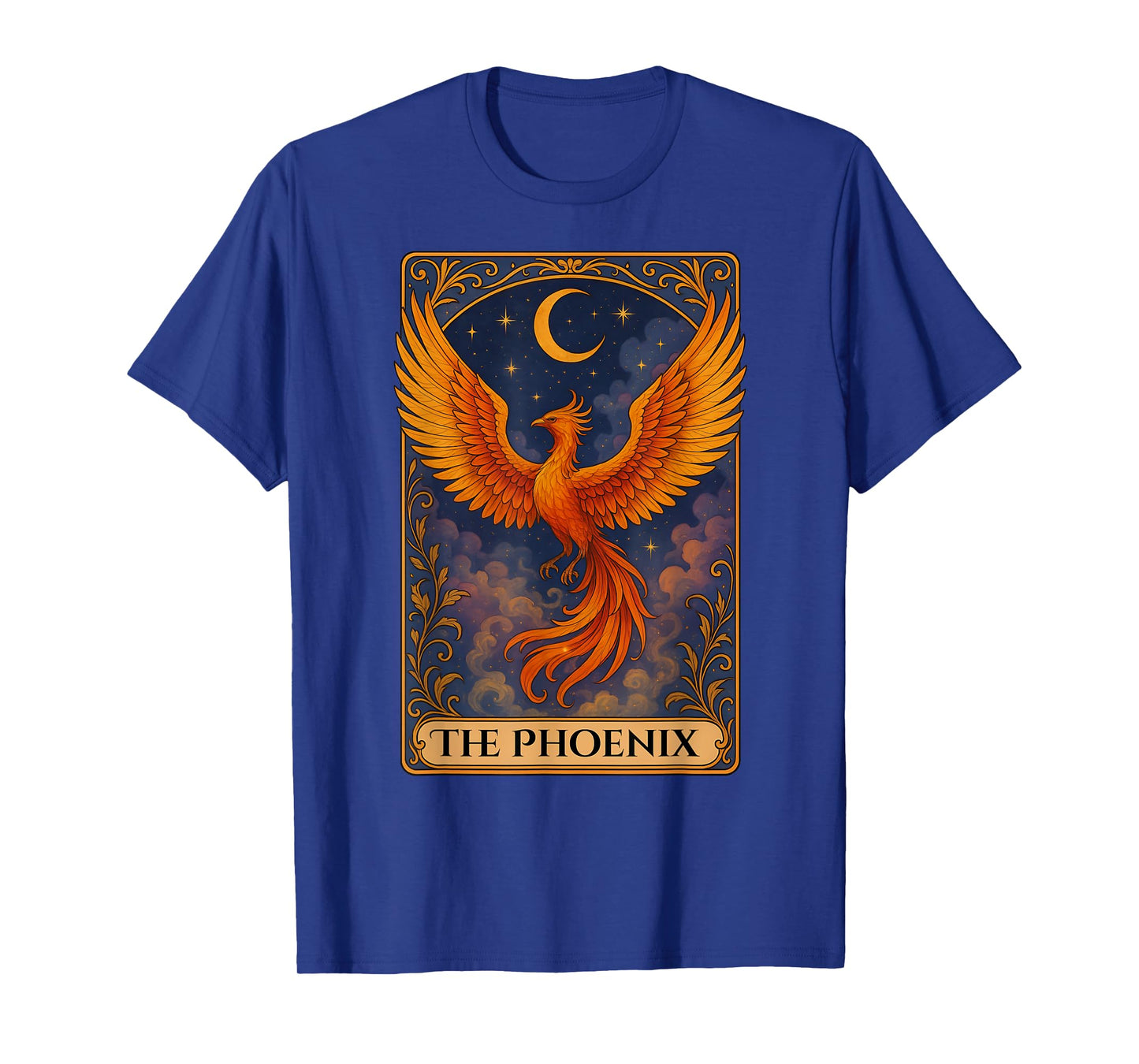 The Phoenix Reader Vintage Tarot Card T-Shirt