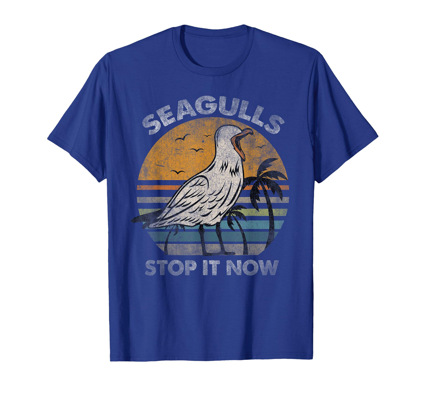 Seagulls Birds Lover Stop It Now Vintage Tee T-Shirt