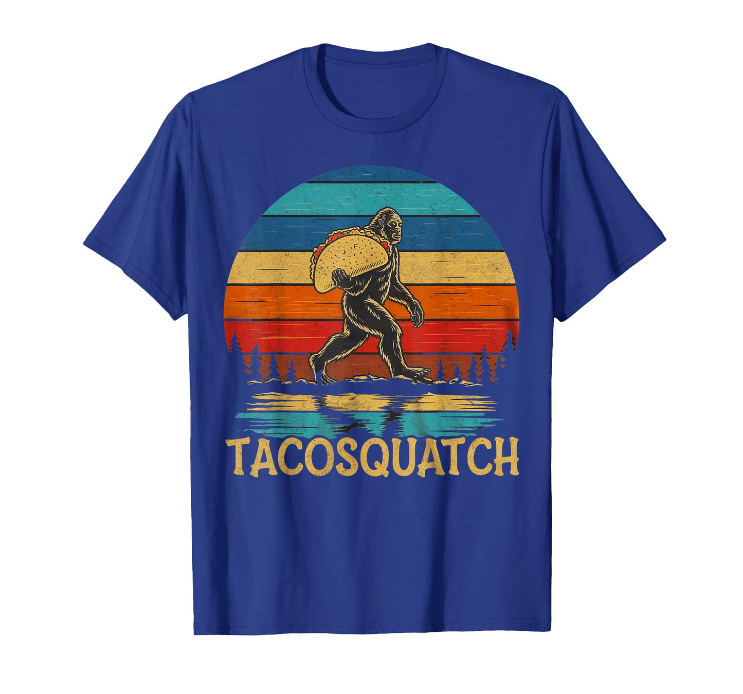 Bigfoot Carrying Taco Fun Cinco de Mayo Boys Men Tacosquatch T-Shirt