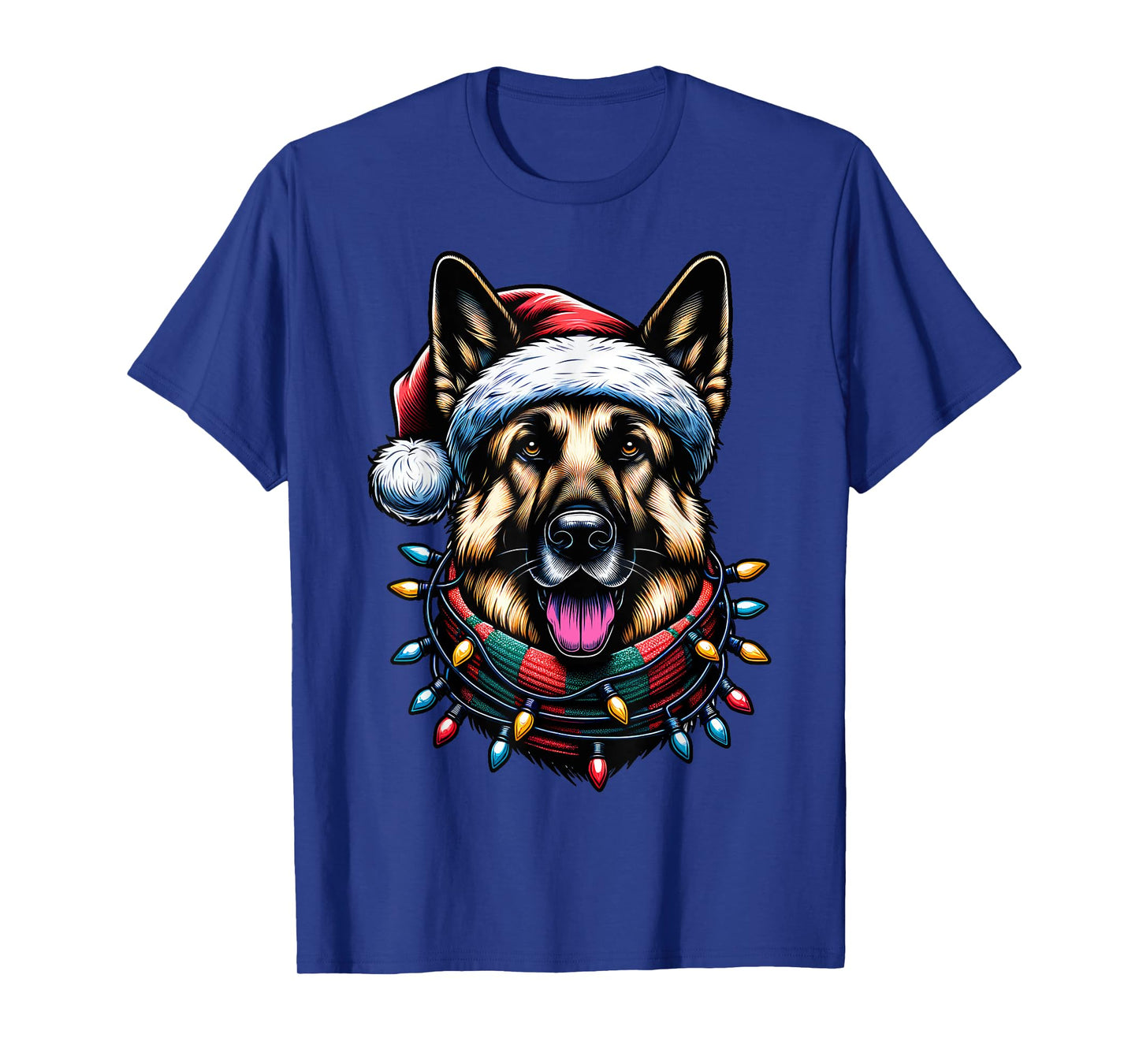 Christmas German Shepherd Xmas Shepherd Mom Dog Lover Womens T-Shirt