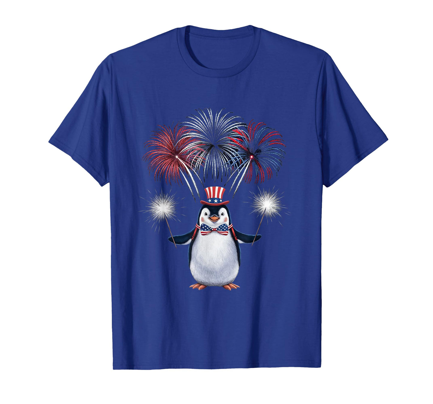 US Flag Penguin 4th Of July Patriotic Penguin Men Women Kids T-Shirt
