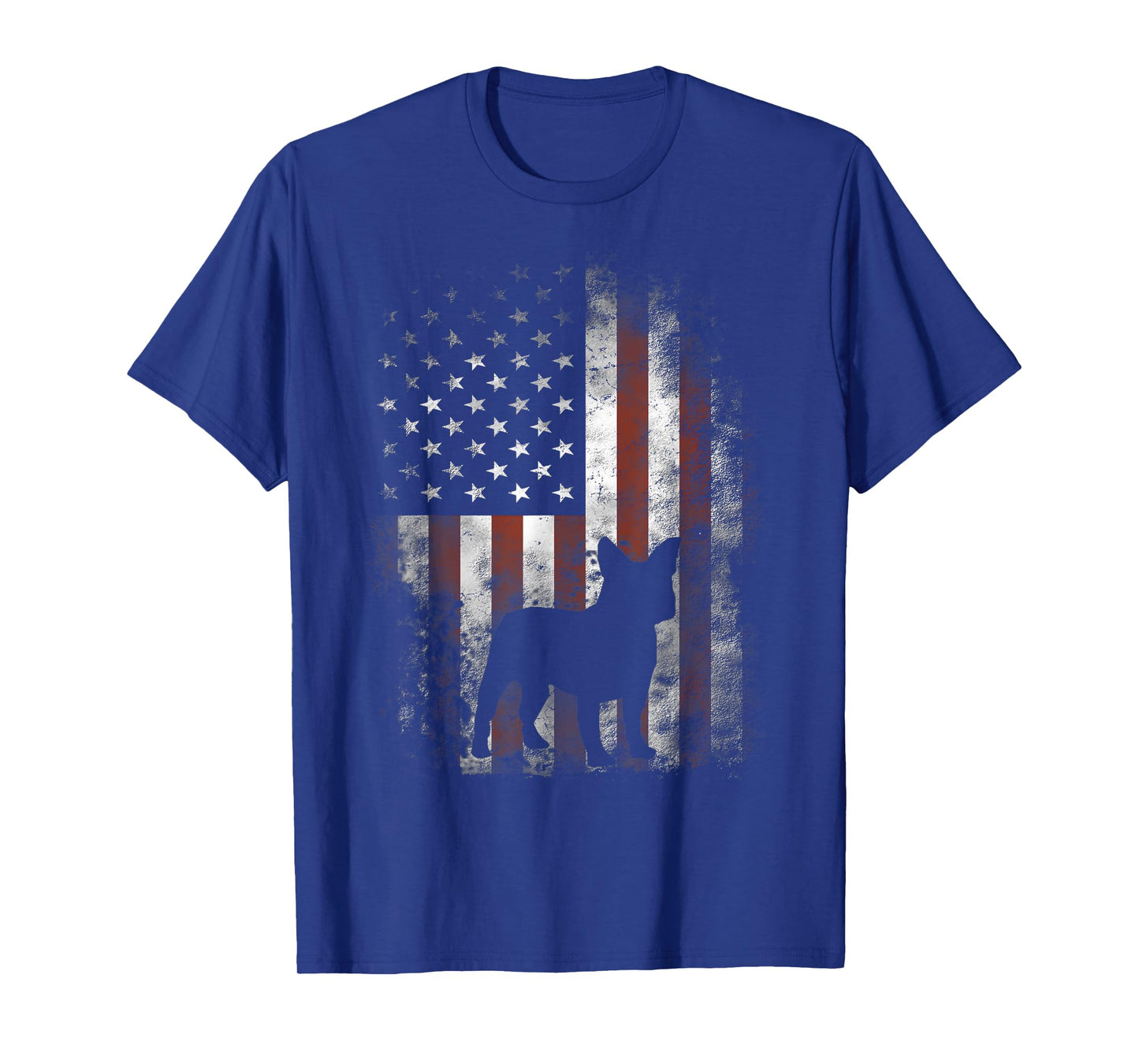 French Bulldog T-Shirt American Flag Patriotic 4th Of July T-Shirt for Women Kids Men