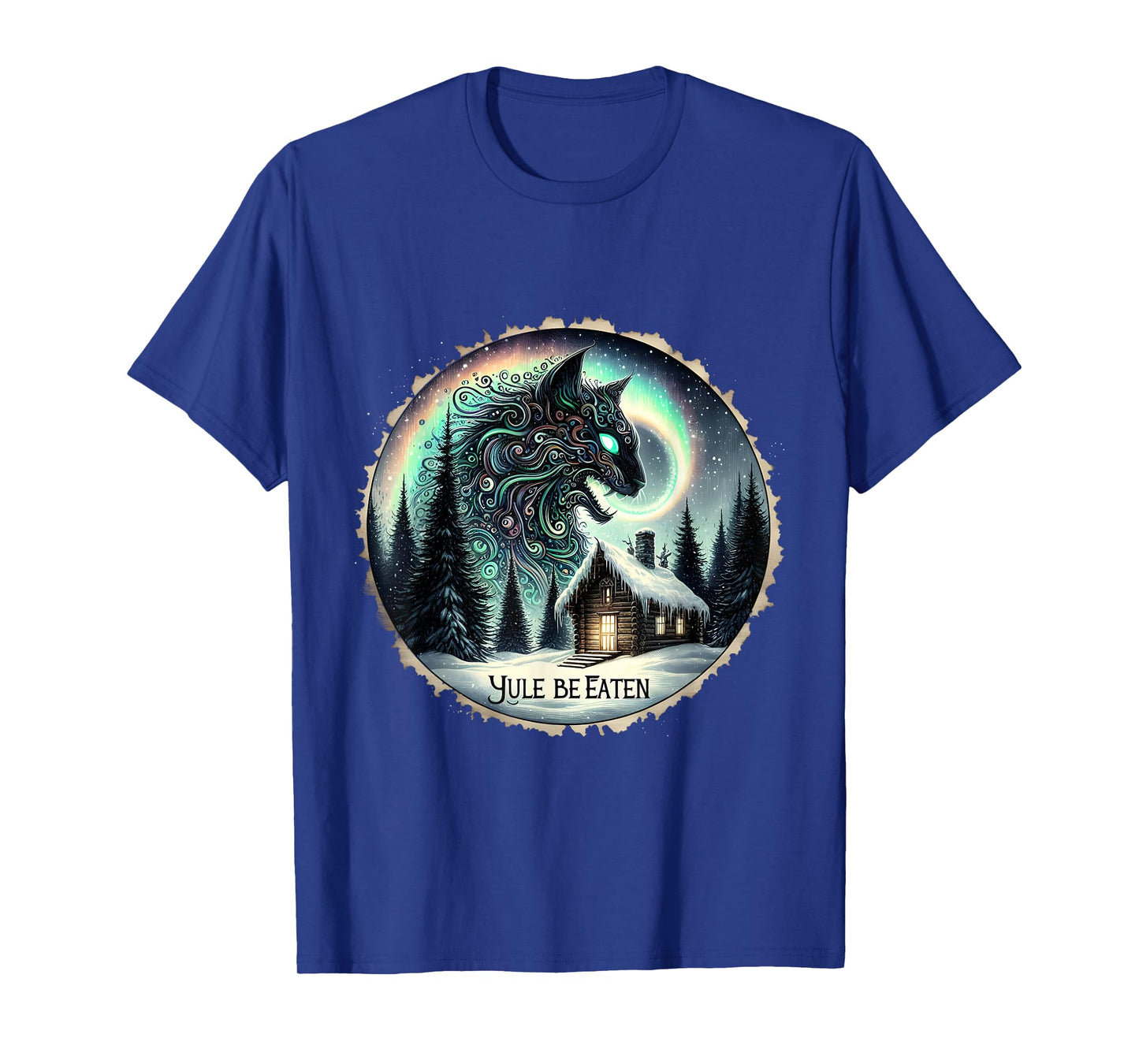 Yule Christmas Cat Yule Be Eaten Jolakotturinn Icelandic Men Women Kids T-Shirt