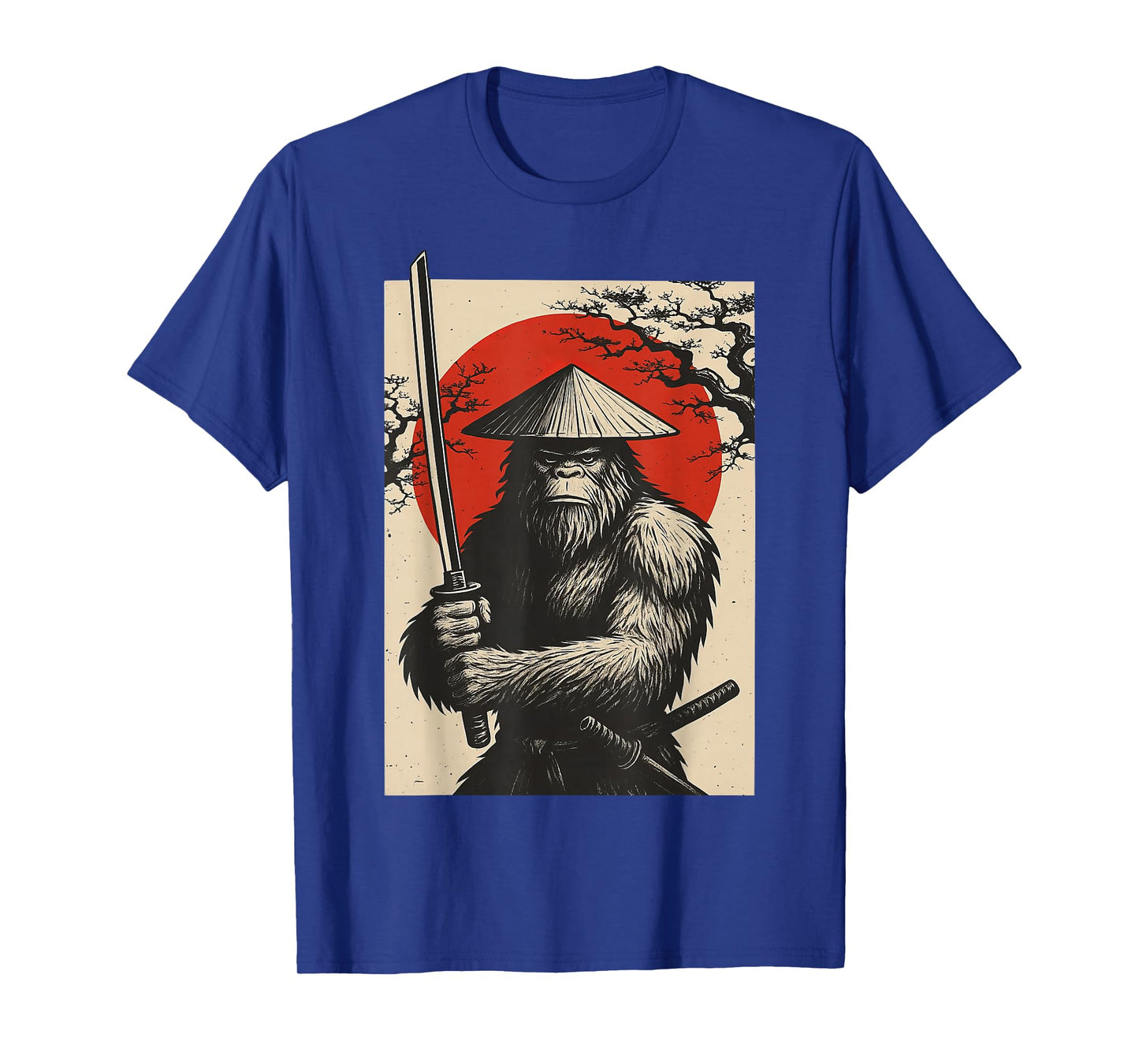 Bigfoot Samurai Japanese Sword Sasquatch T-Shirt