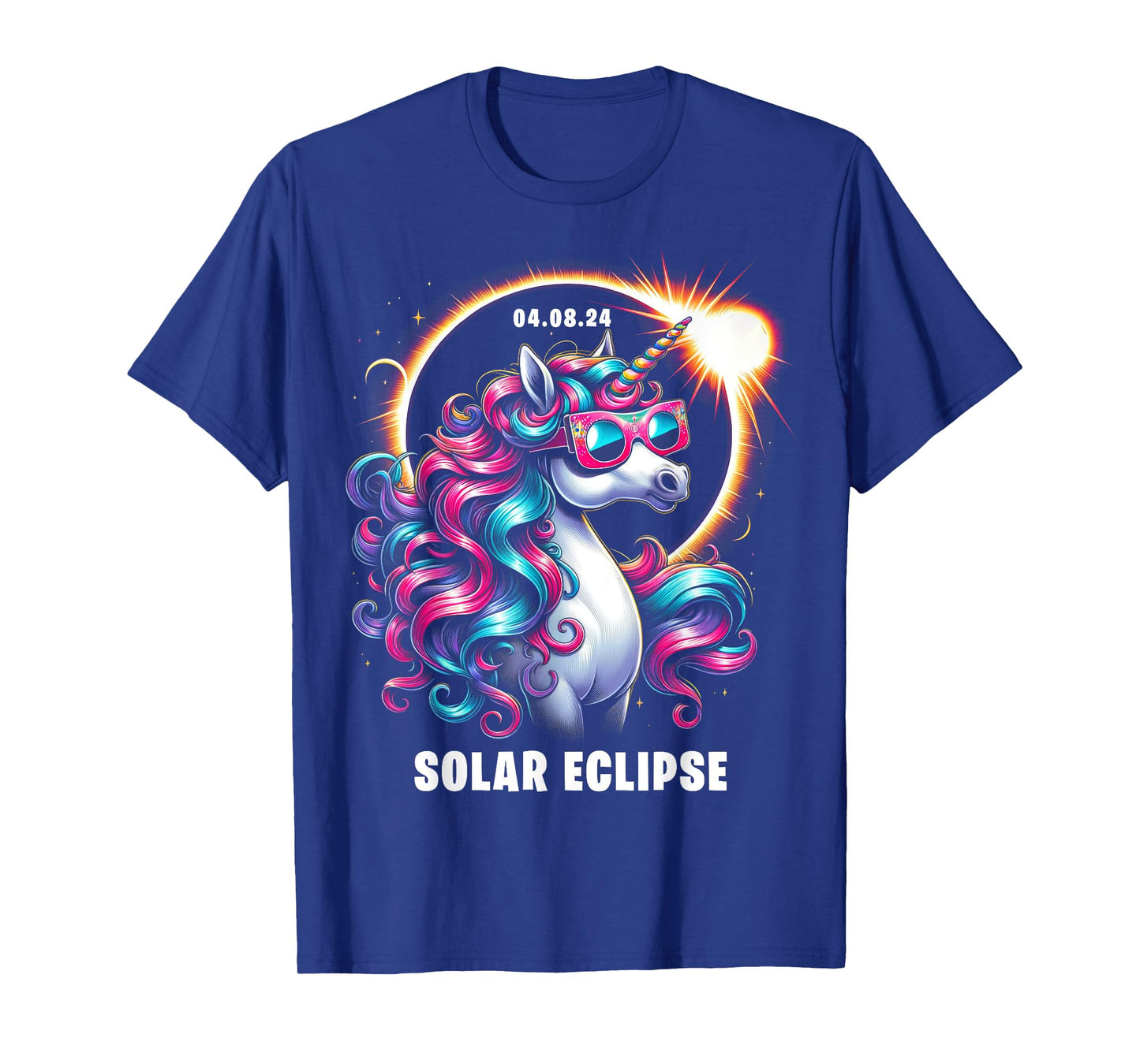 Solar Eclipse 2024 Shirt Total Eclipse April 8th 24 Unicorn T-Shirt