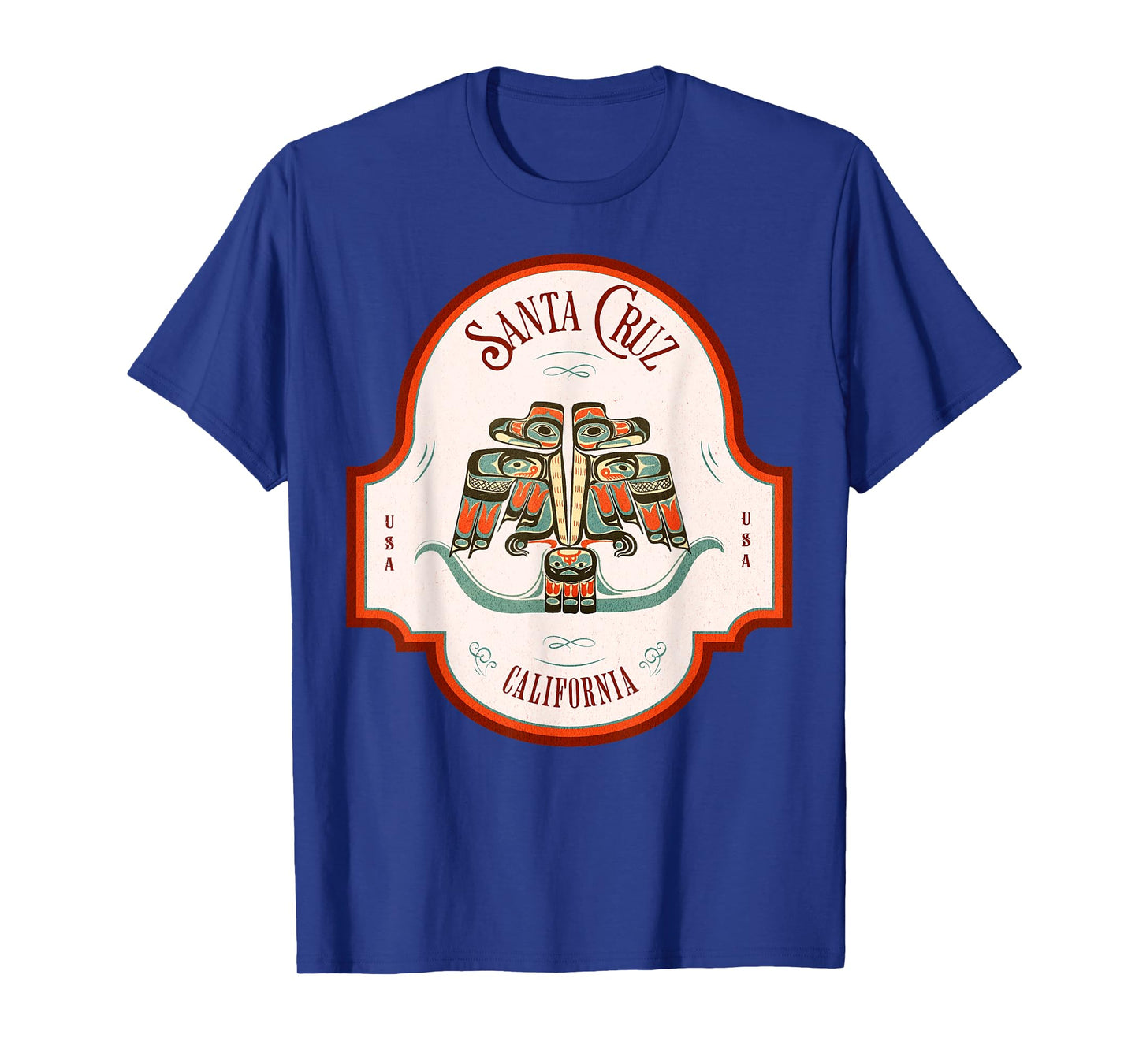 Cruz Santa CA Thunderbird Totem Pacific Northwest Native T-Shirt