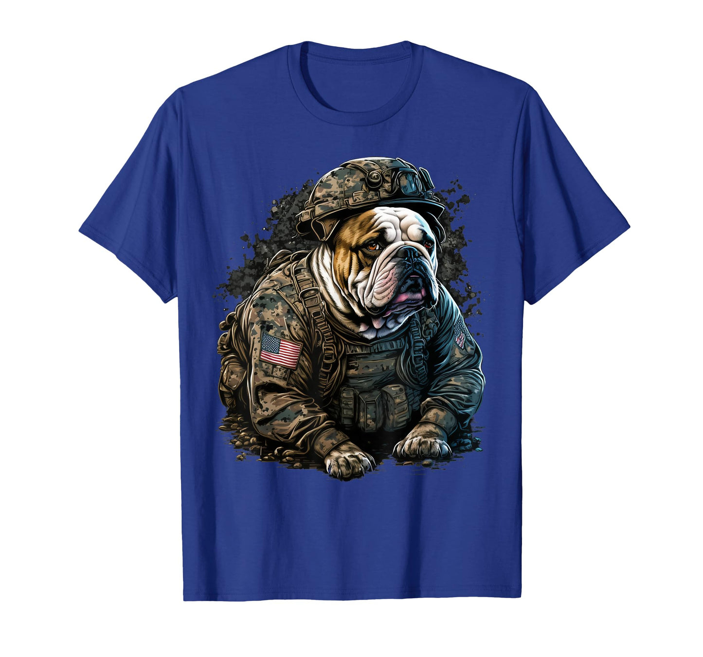 Soldier Bulldog Army Military Bulldog T-Shirt