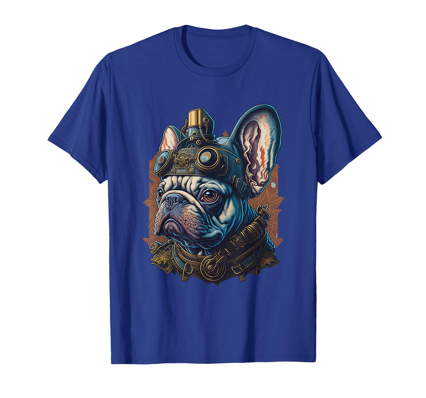 French Bulldog Dogs Steampunk Vintage Machines T-Shirt