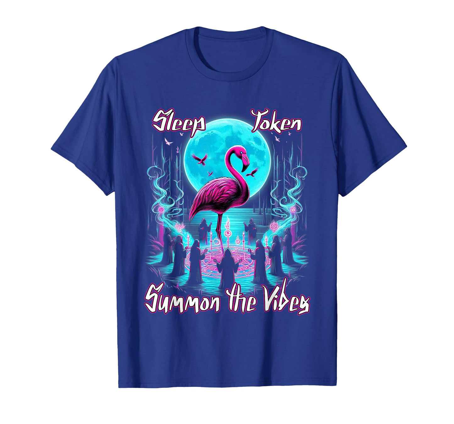 Flamingo Ritual Sleep Token Aesthetic Moon Vibes T-Shirt