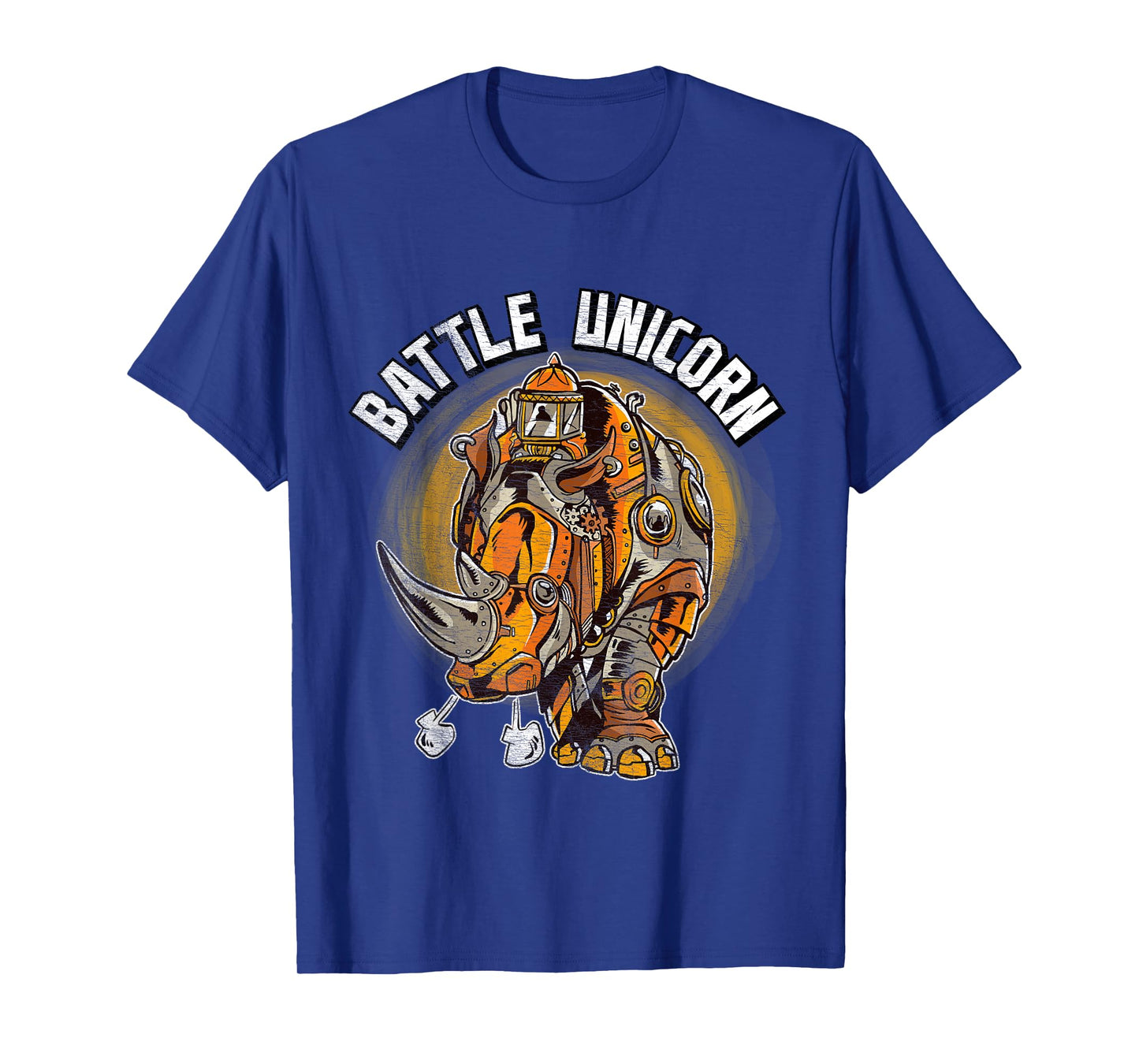 Battle Unicorn Shirt Funny Rhino Lover Steampunk Rhinoceros T-Shirt