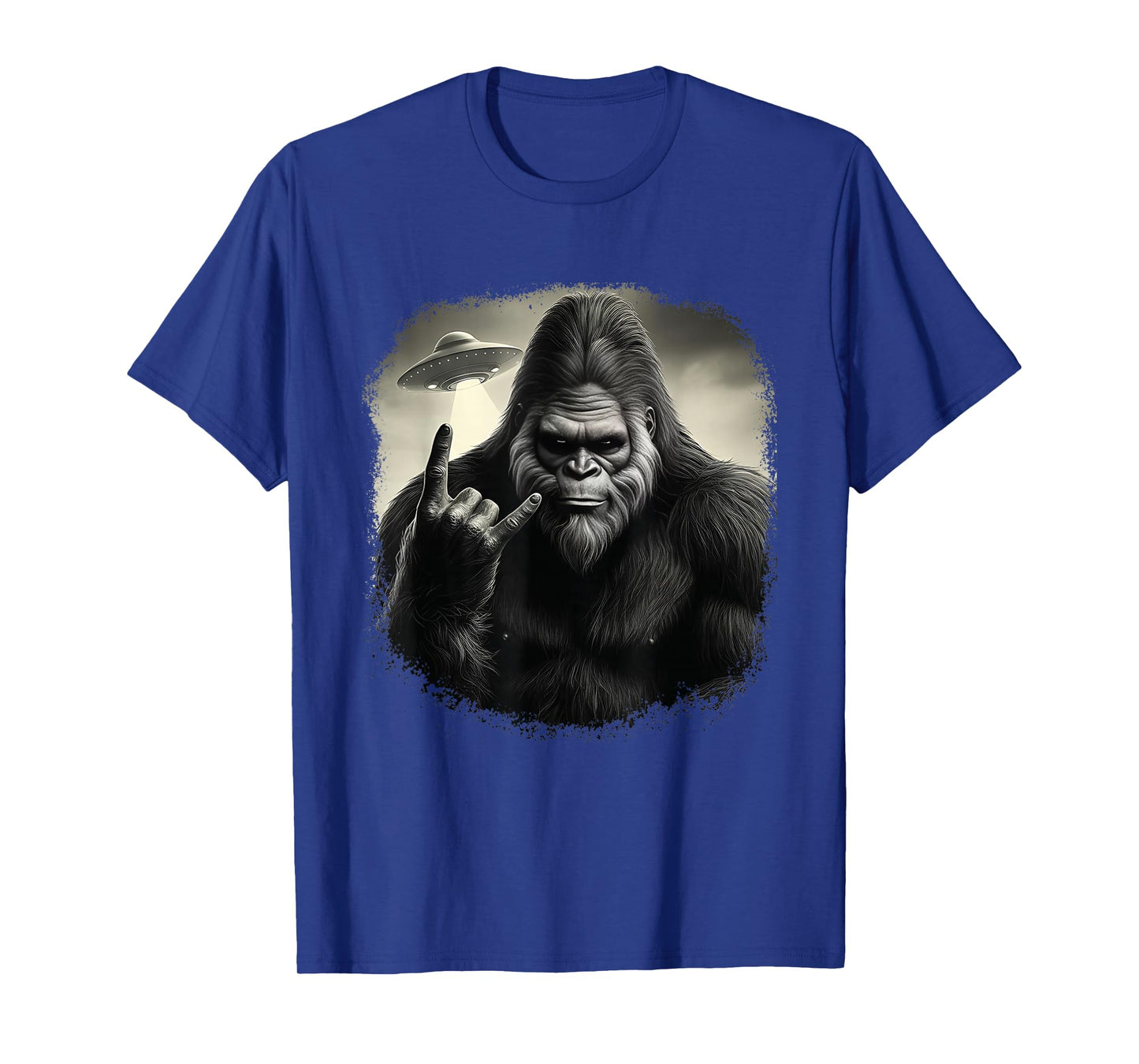 Funny Bigfoot Rock & Roll Selfie Mythical Sasquatch Believer T-Shirt