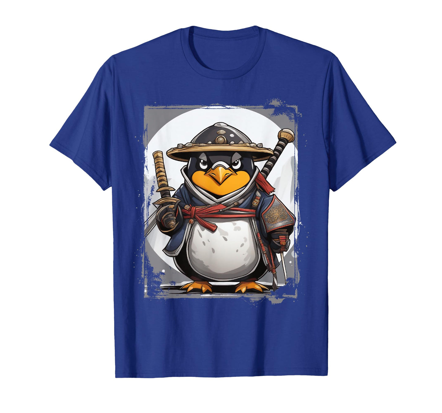 Penguin Linux Samurai Programming Nerd Warrior T-Shirt