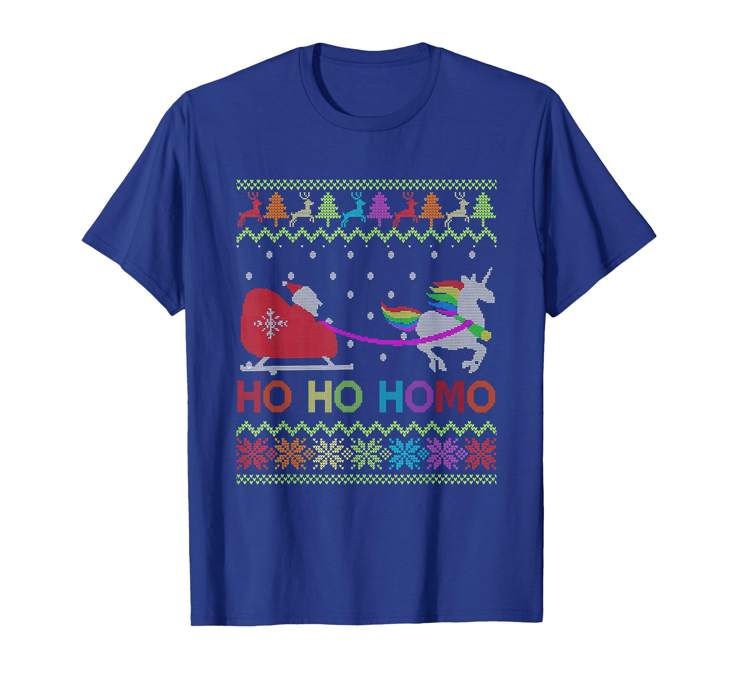 HoHo Homo Gay Christmas Sweater LGBT Pride LGBTQ Proud Ally T-Shirt