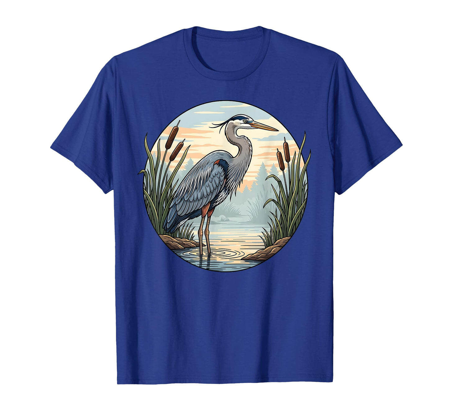 Blue Heron Lover Birdwatcher T-Shirt