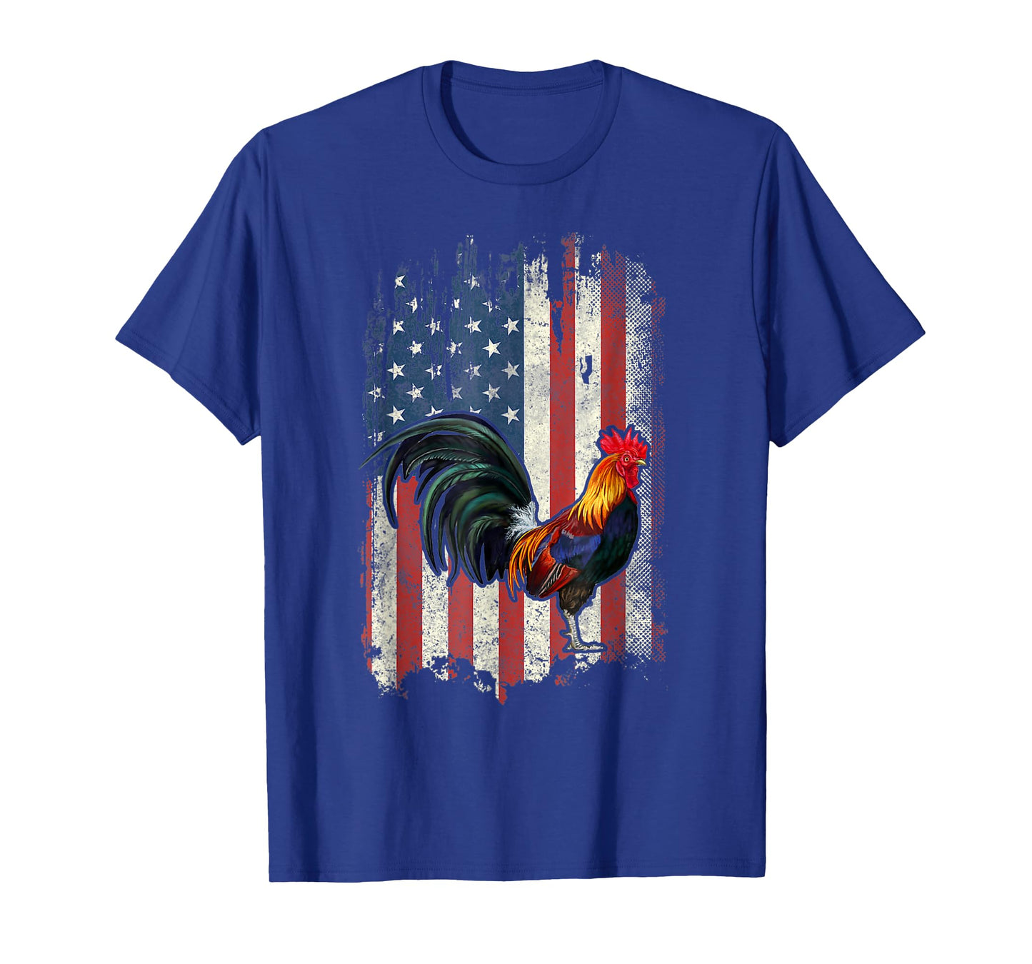 American Flag Cock Fighting rooster Chicken T-Shirt for Women Men