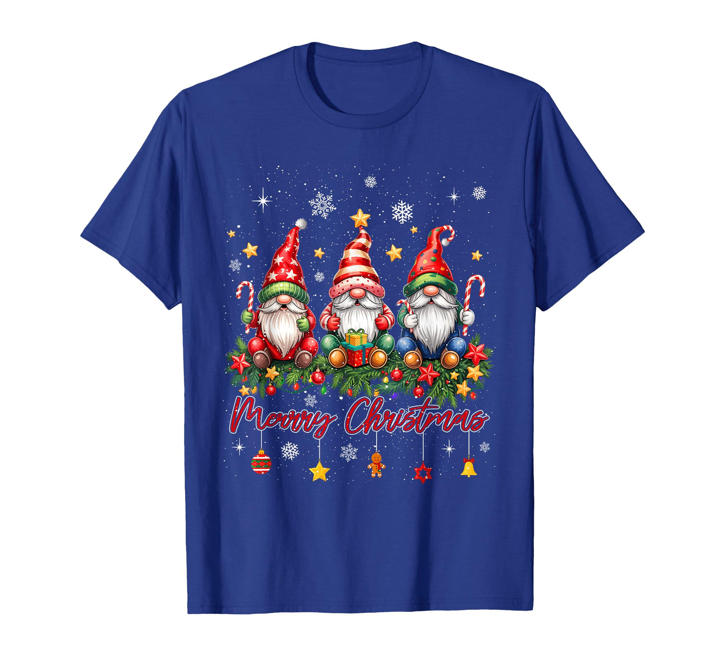 Merry Christmas Gnomes Family Candy Cane Holiday Xmas Pajama T-Shirt