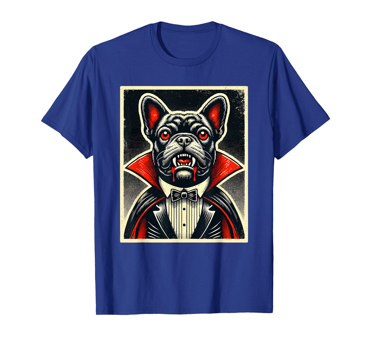 Halloween Vampire French Bulldog Frenchie T-Shirt for Men Women