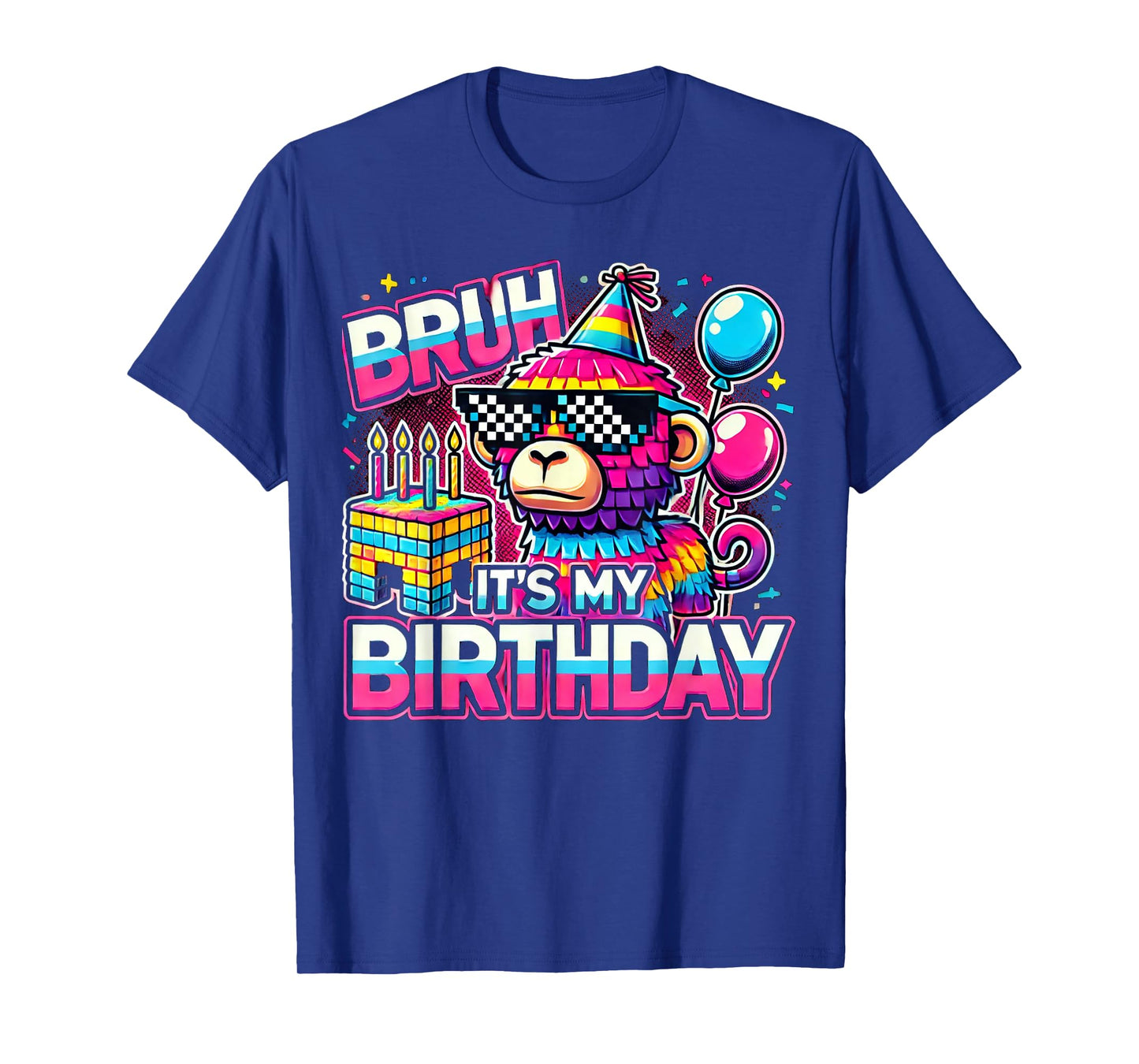 Bruh Its My Birthday Monkey Gorilla Boy Family Party Bday T-Shirt