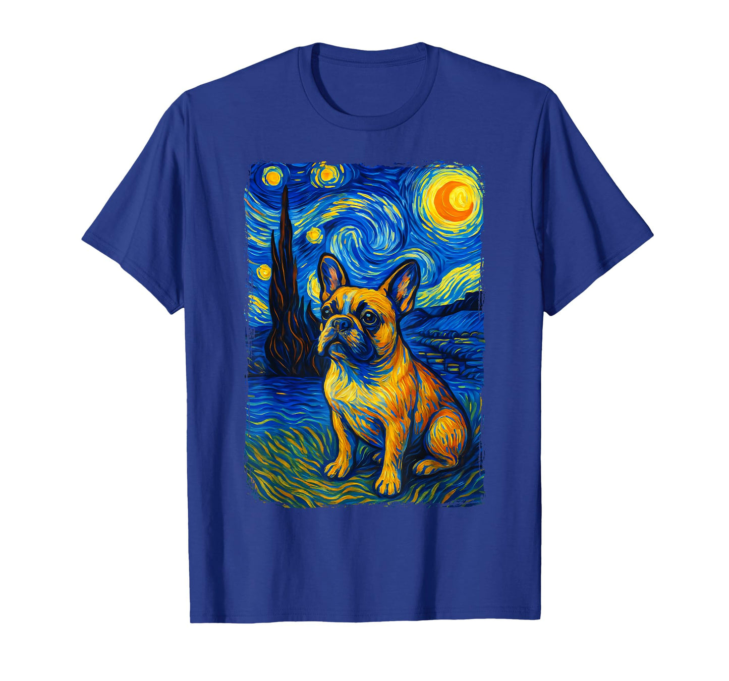 French Bulldog Starry Night T-Shirt