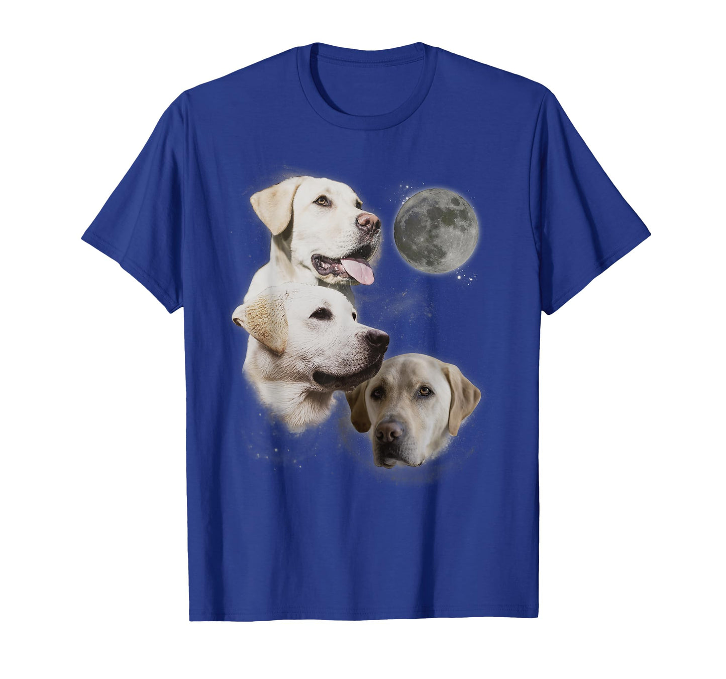 Howling at the Moon Shirt - Funny Yellow Labrador Retriever T-Shirt
