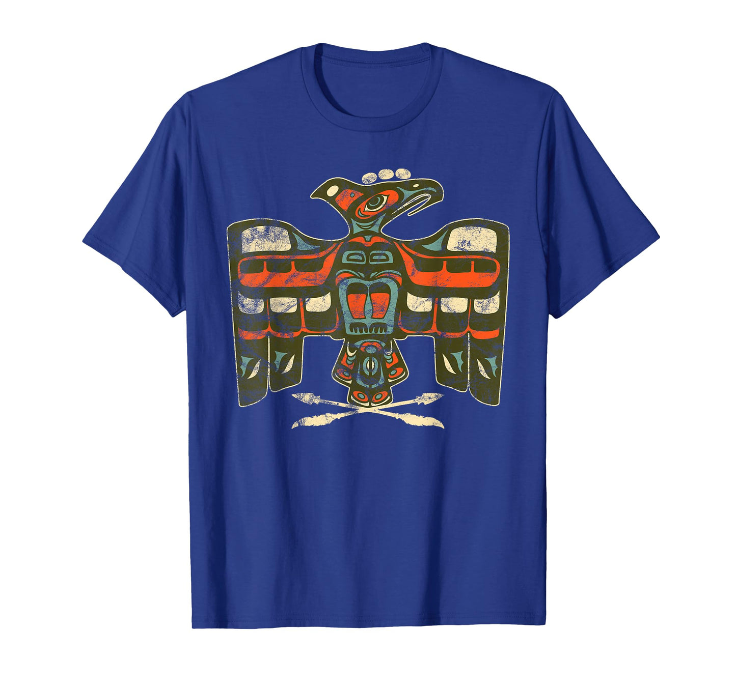 vintage Native American Indian Totem Bird Art T-Shirt