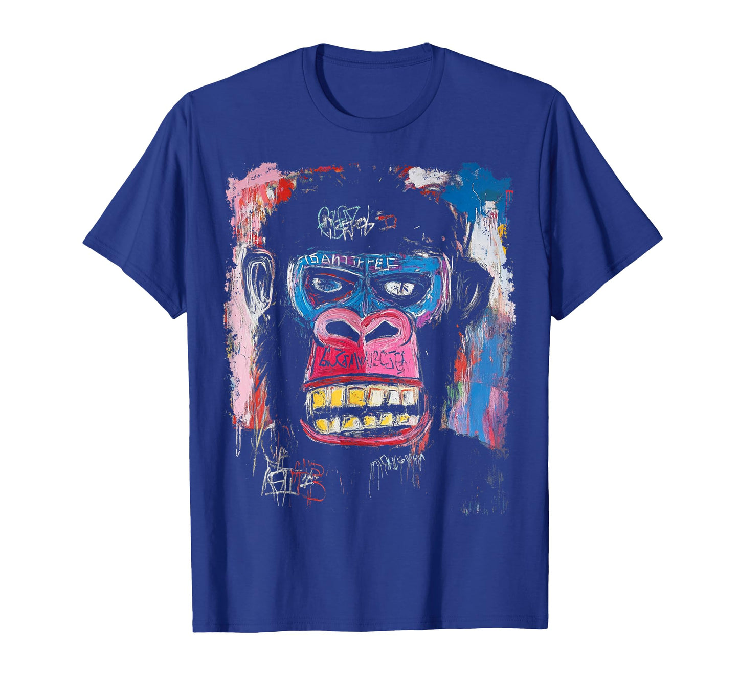 Abstract Face Monkey Pop Art Design With A Gorilla On It T-Shirt