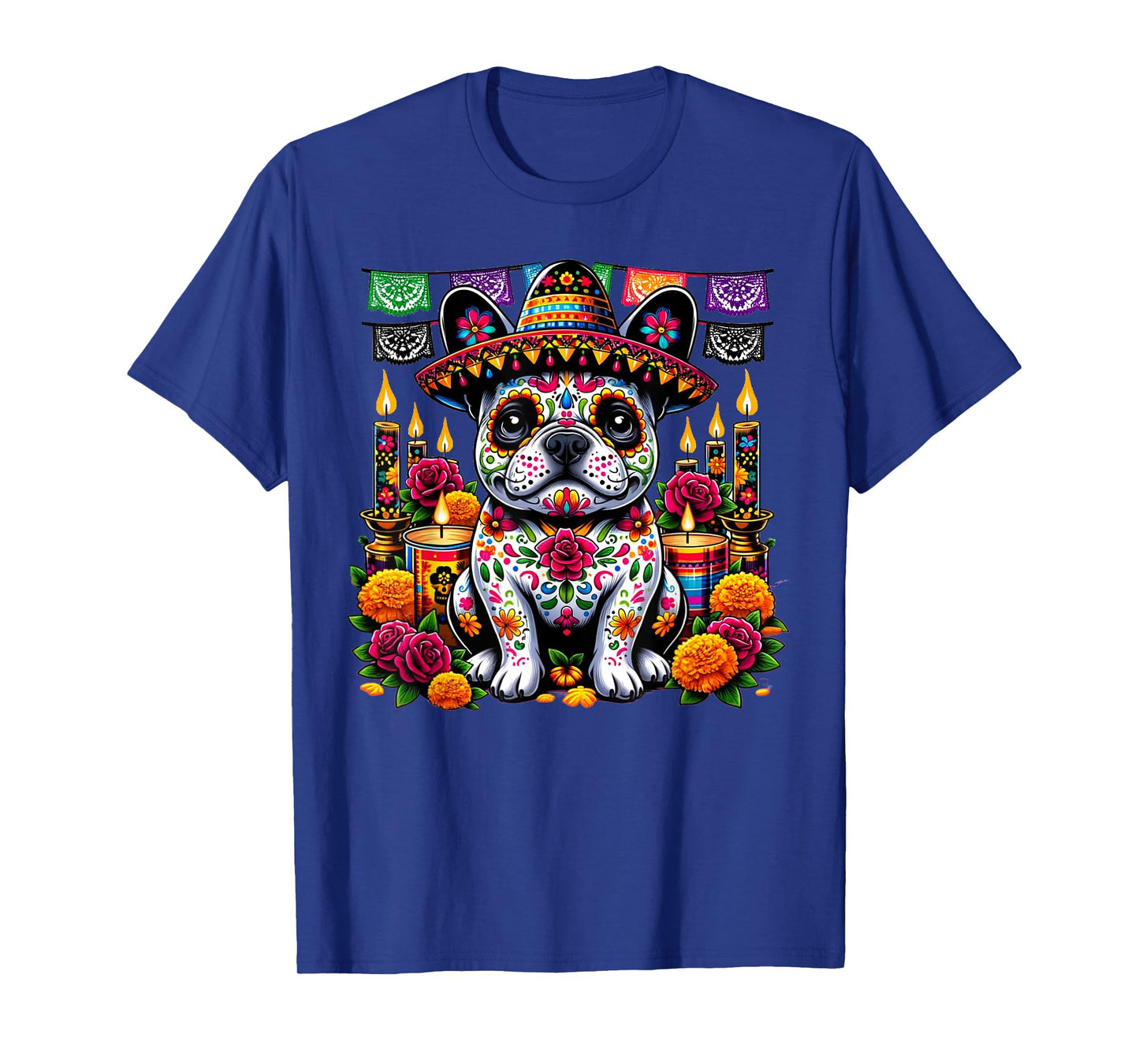 Dia De Muertos Frenchie T-Shirt