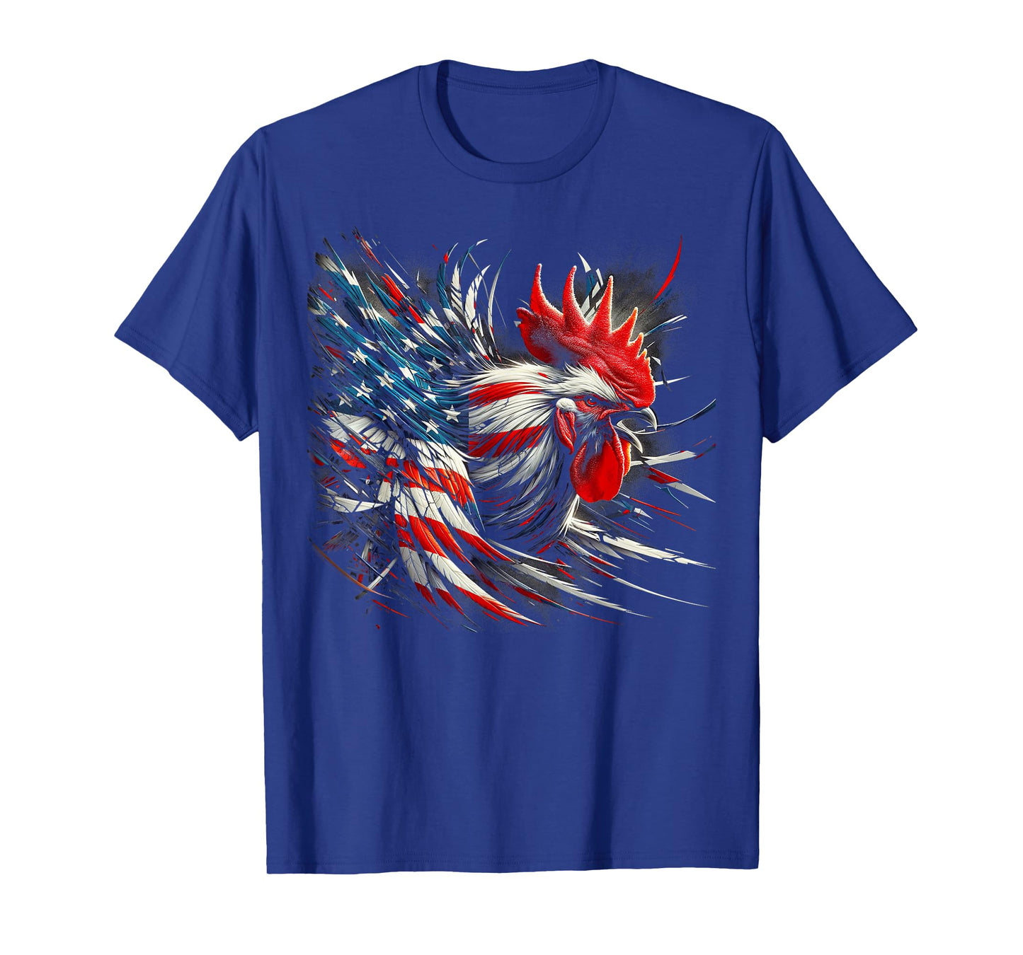 American Flag Rooster Chicken 4th of July Animal T-Shirt