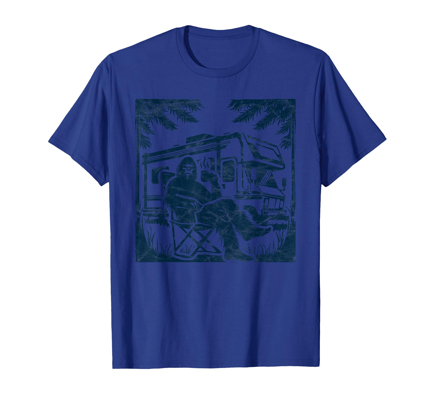 Bigfoot RV Motorhome Camping Sasquatch Campervan T-Shirt