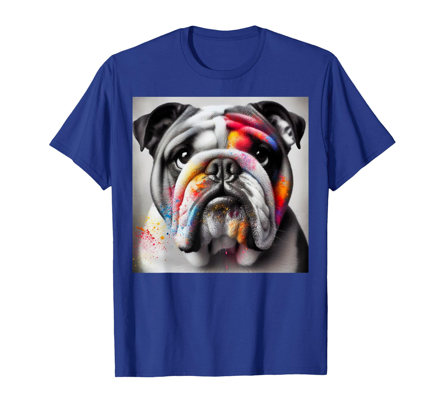 Bold Bulldog Contrast, Bulldog themed T-Shirt for Men Women Kids