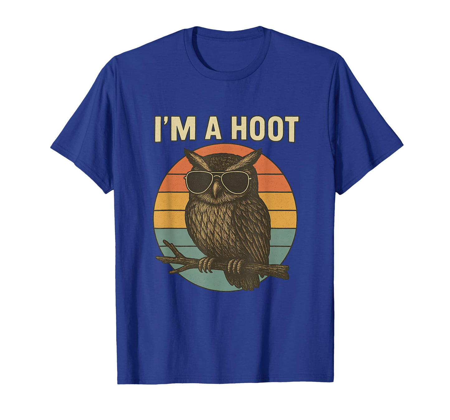 Iβm A Hoot Funny Sarcastic Retro Owl Sunglasses Design T-Shirt