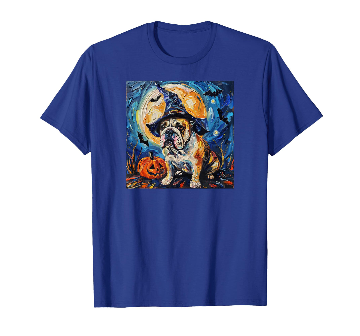 Cute Bulldog Witch | Funny Dog Halloween T-Shirt