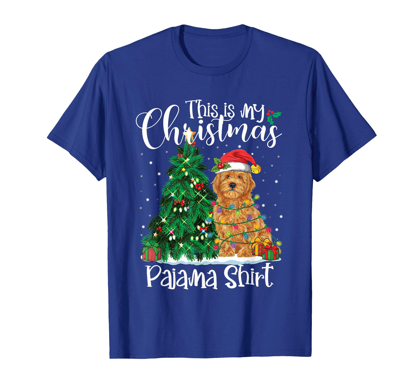 This Is My Christmas Pajama Shirt Goldendoodle Lover Dog T-Shirt