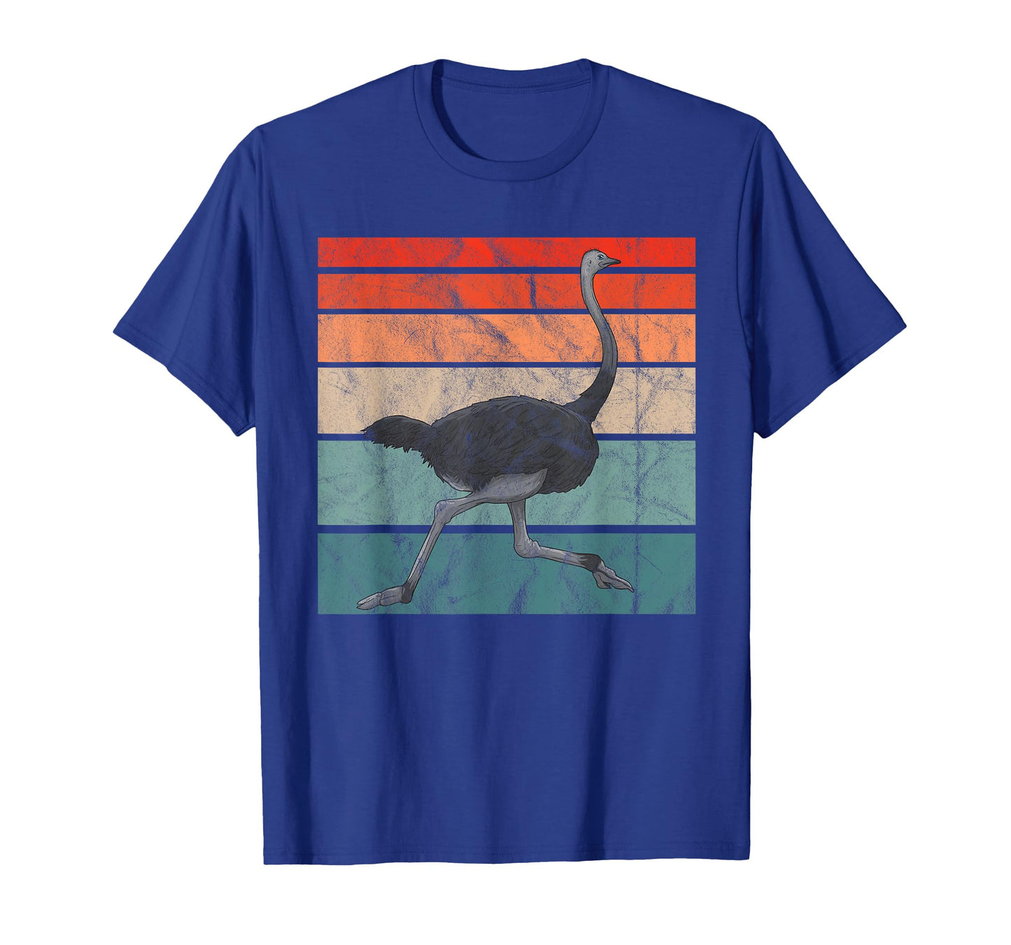 Vintage Ostrich Bird Retro Africa T-Shirt